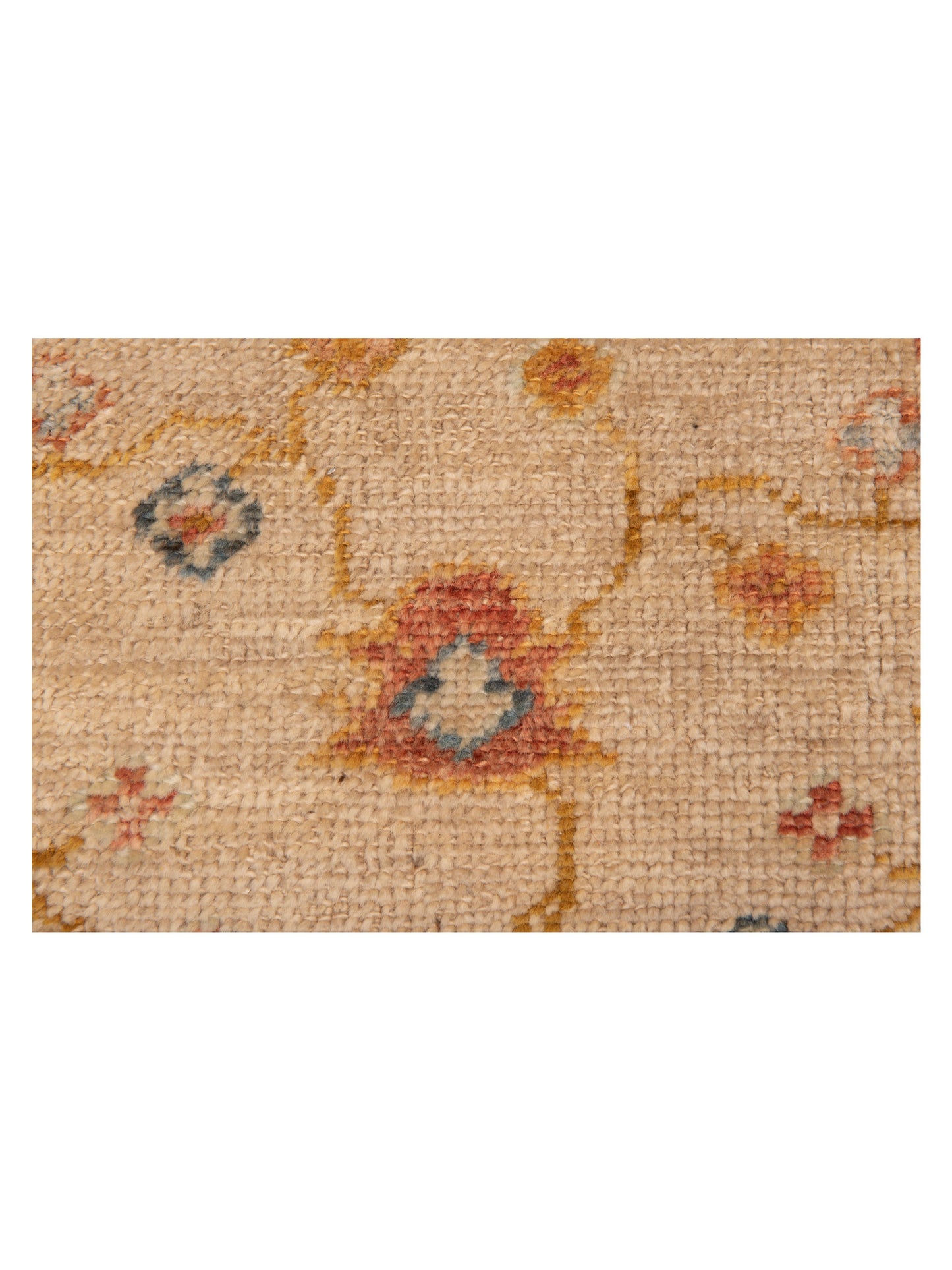 Angora Oushak 145762 Ivory Silver 2.5x13.4 Hand Knotted Rug