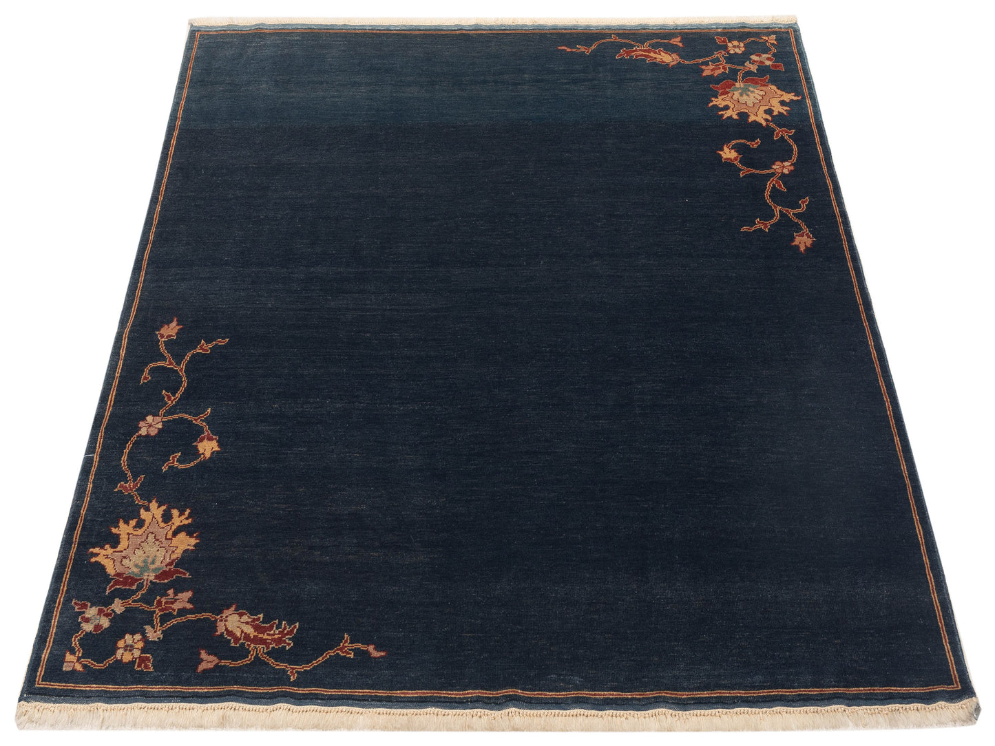 Antique Loom 104551 Blue 6.6x6.10 Hand Knotted Rug