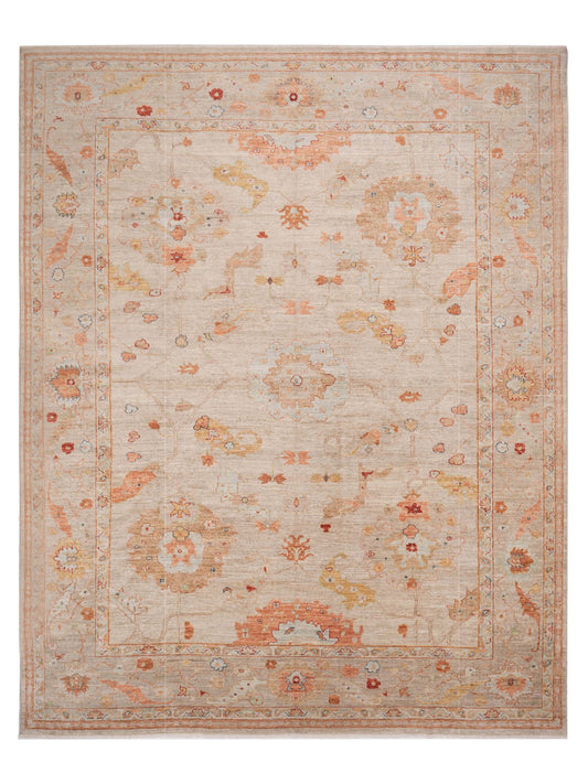 Anadol Angora Oushak  Ivory Silver Traditional