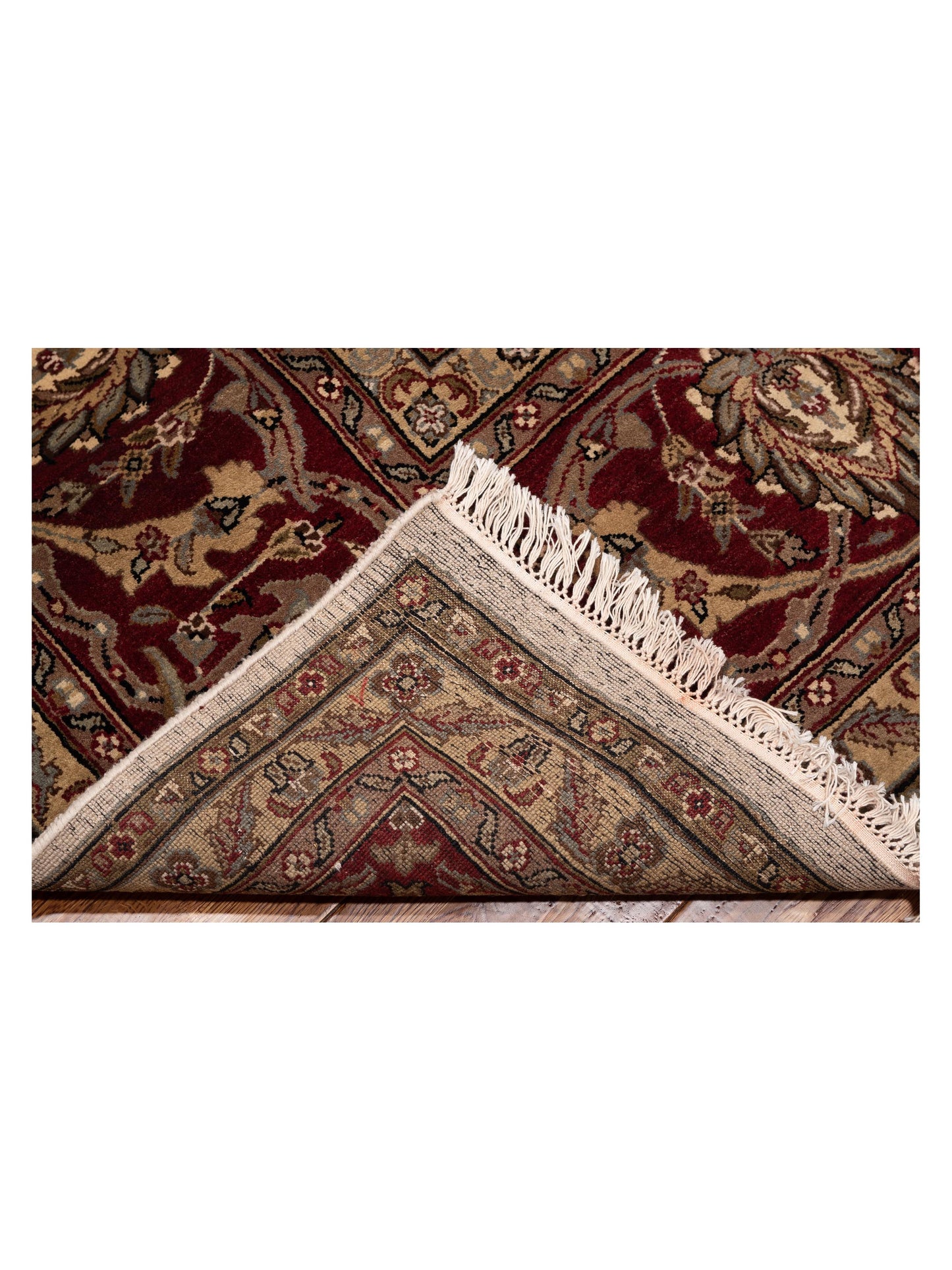 Royal 88633 Ivory Red 12x18 Hand Knotted Rug
