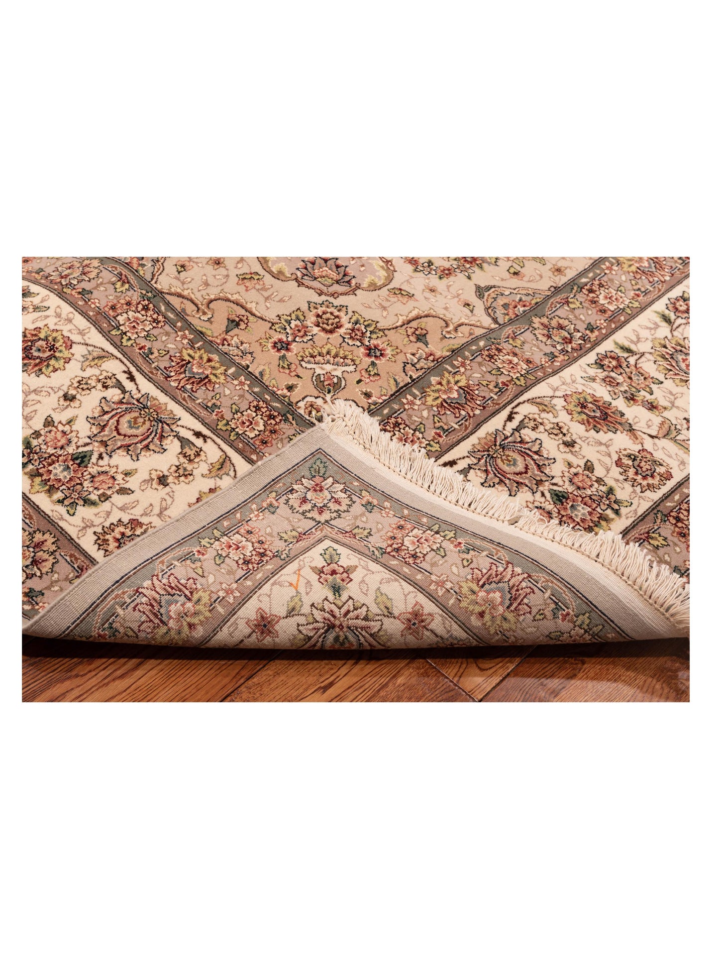 Magnolia 109580 Silver Ivory 9.2x12.2 Hand Knotted Rug