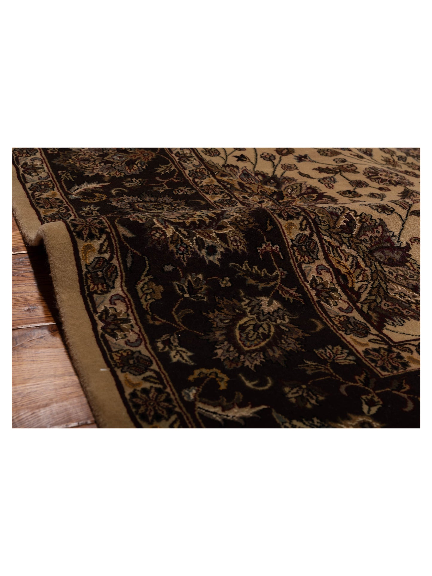 Sivas 109428 Beige Brown 8x10.1 Hand Knotted Rug