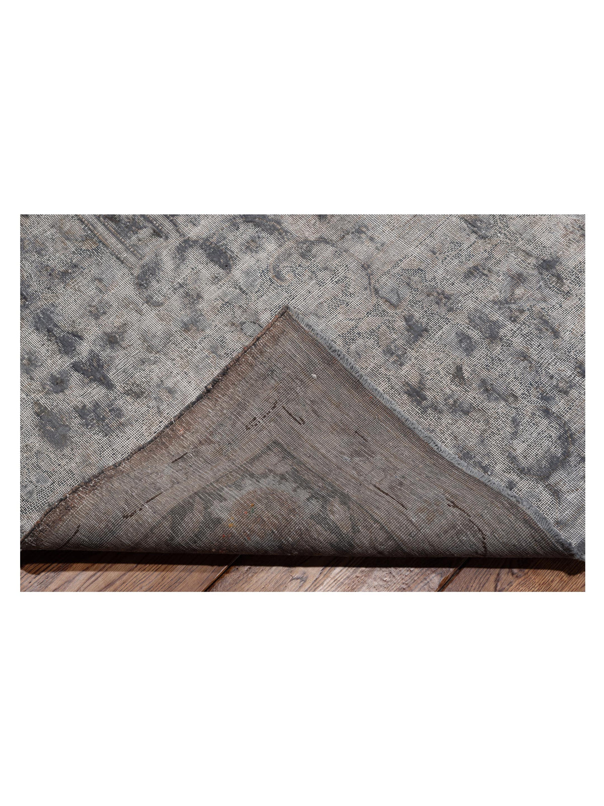 Vintage 133203 Gray 9.9x13.9 Hand Knotted Rug