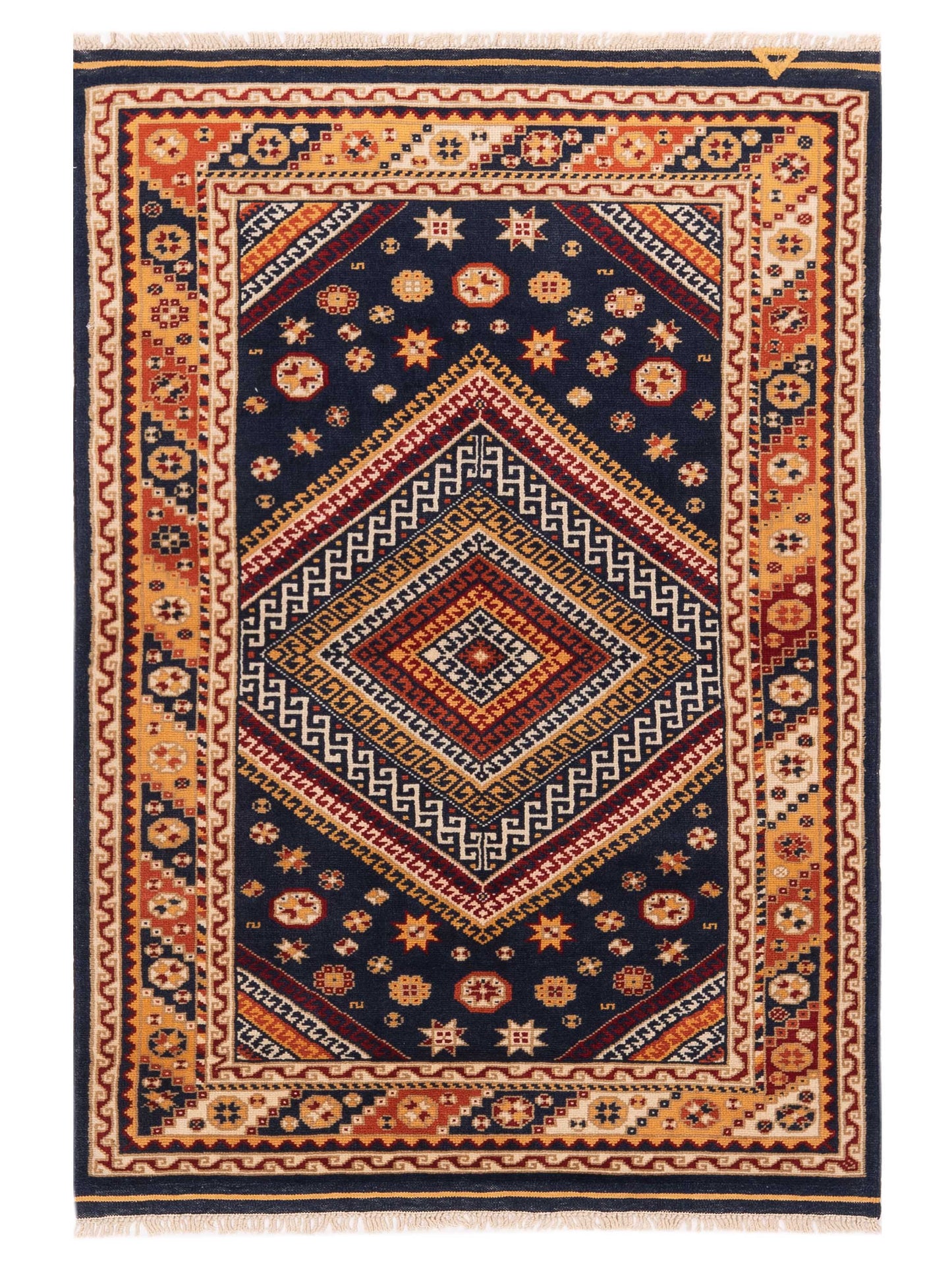 Pasha Turkish Shirwan  Navy Gold Traditional