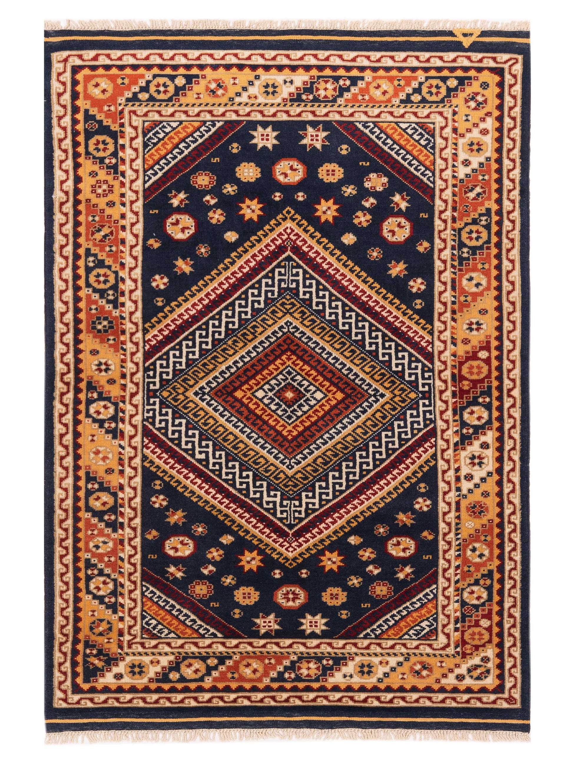 Pasha Turkish Shirwan  Navy Gold Traditional