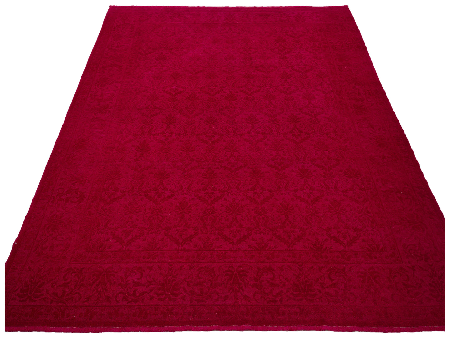 Color Bouquet 110469 Red Red 9.6x11.6 Hand Knotted Rug