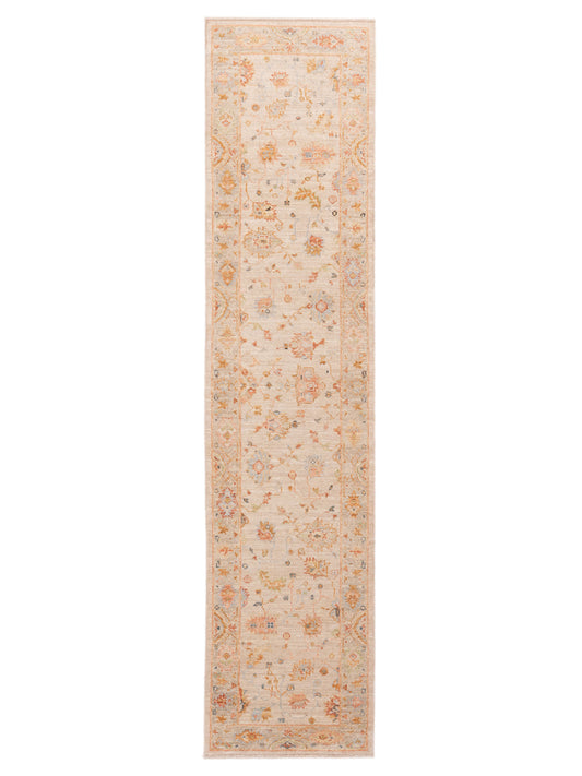 Anadol Angora Oushak  Ivory Silver Traditional
