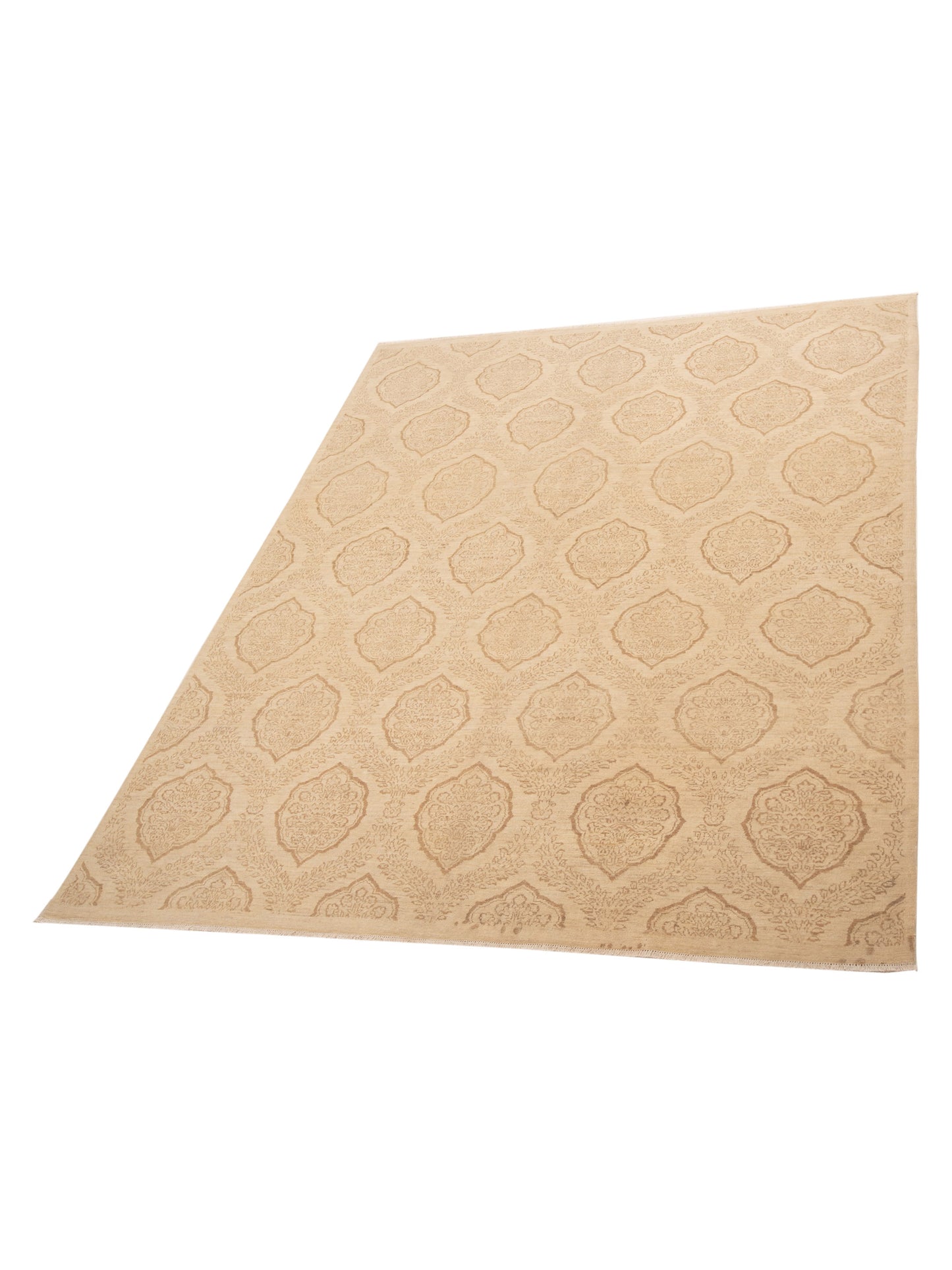 Laila 113088 Ivory Ivory 7.11x10.2 Hand Knotted Rug