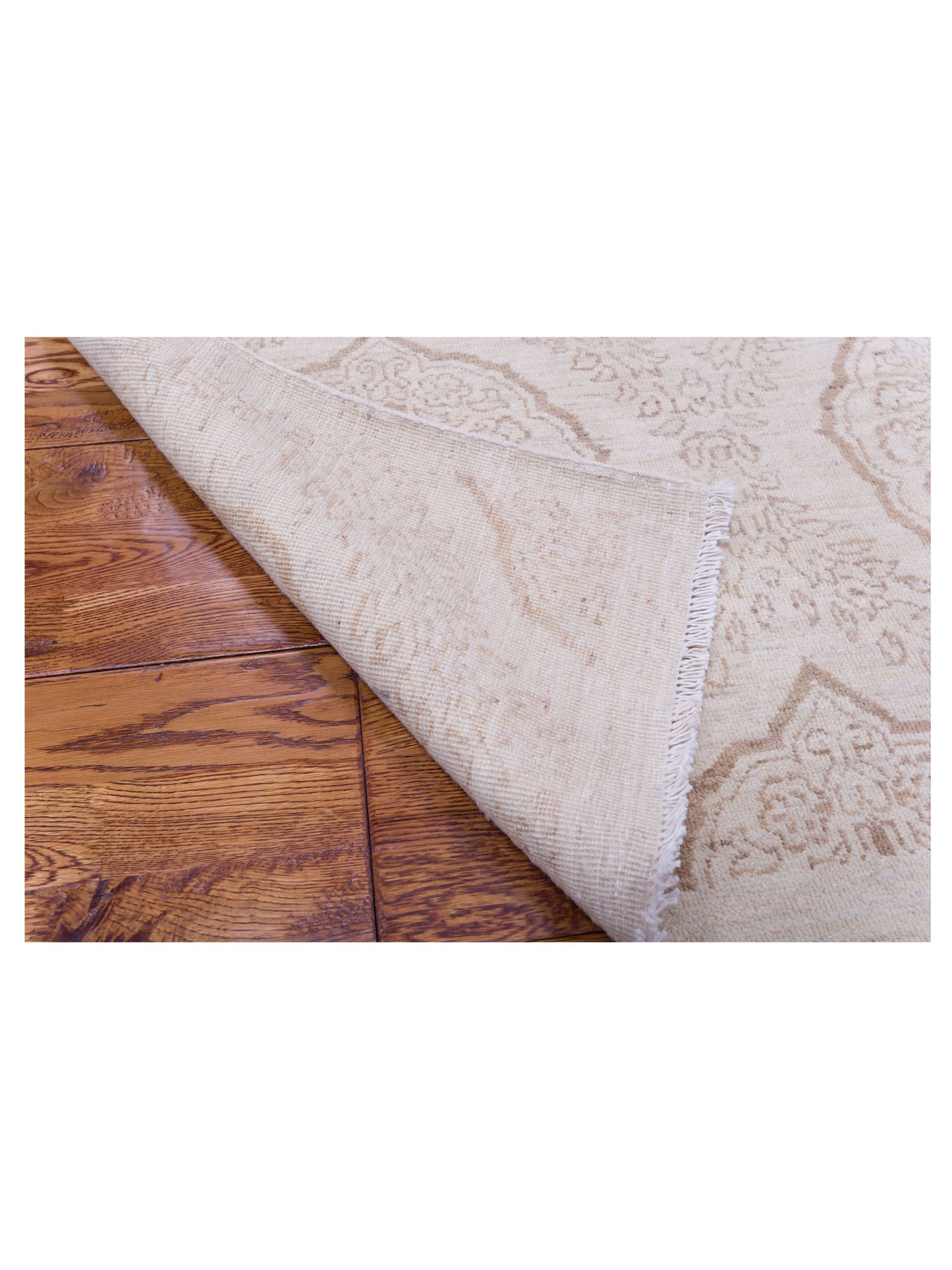 Laila 113088 Ivory Ivory 7.11x10.2 Hand Knotted Rug