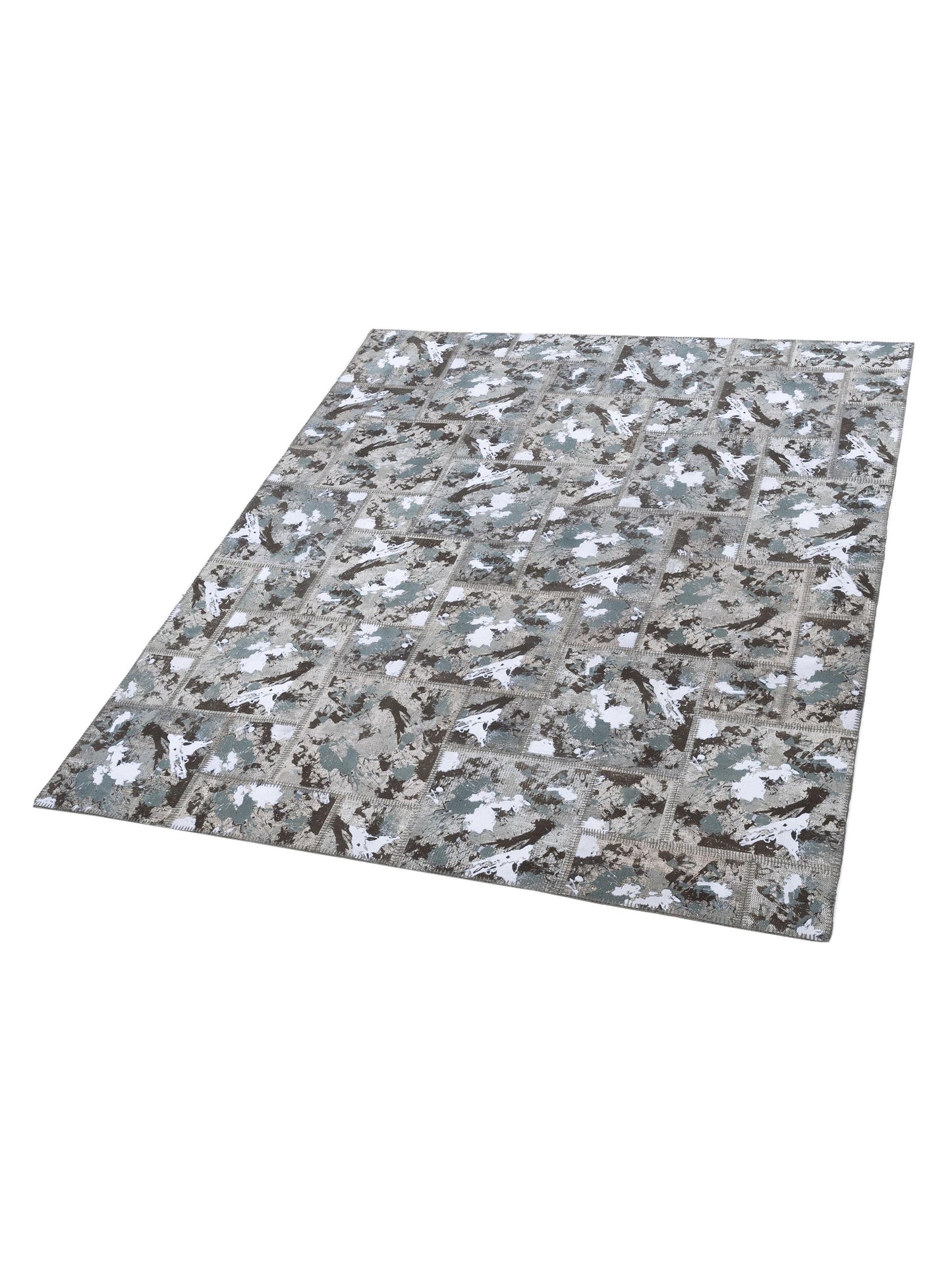 Turkish Vestige Patchwork 142799 Olive 8.3x9.10 Hand Knotted Rug