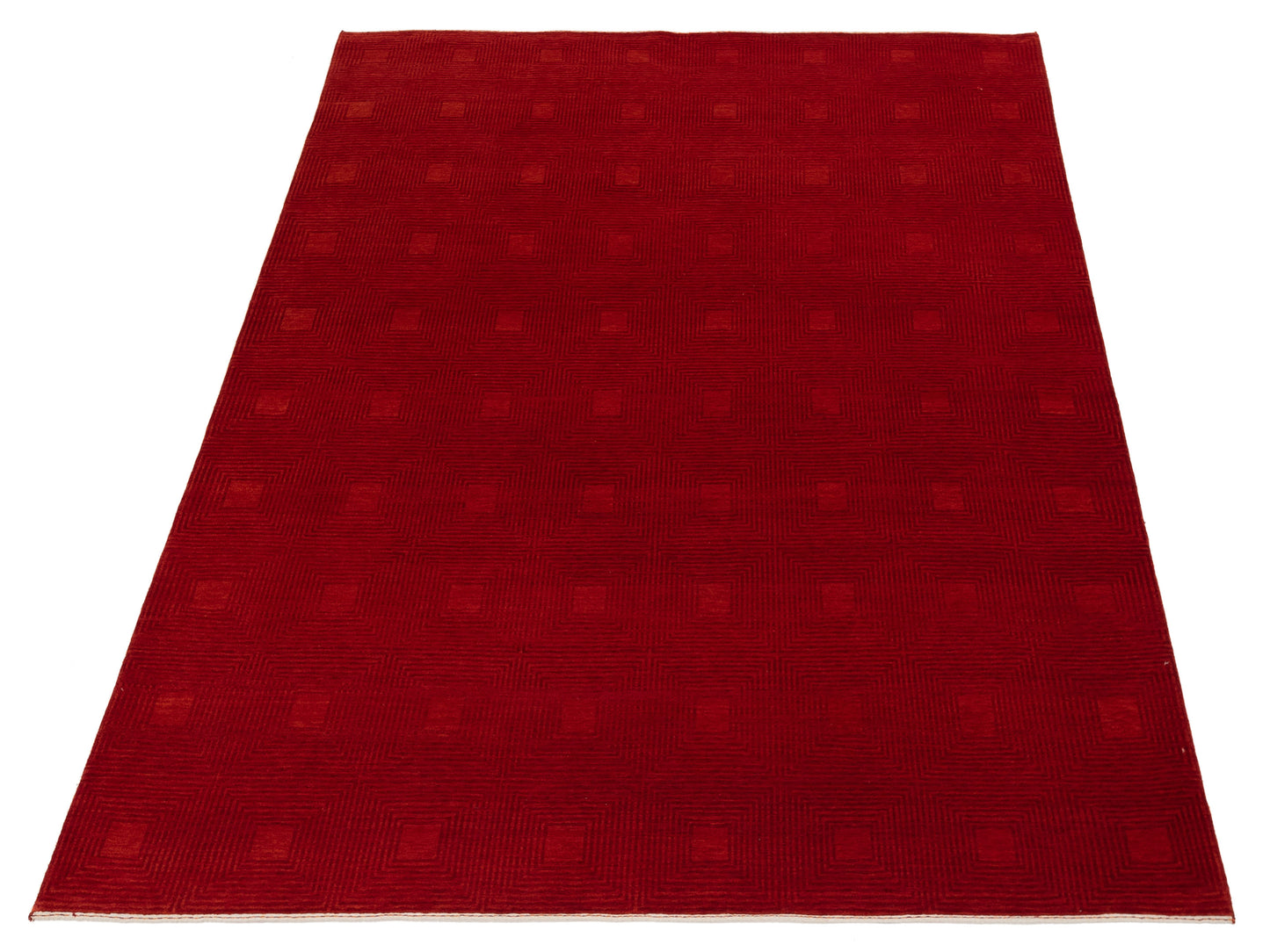 Loribaft 108470 Red 7.9x9.7 Hand Knotted Rug