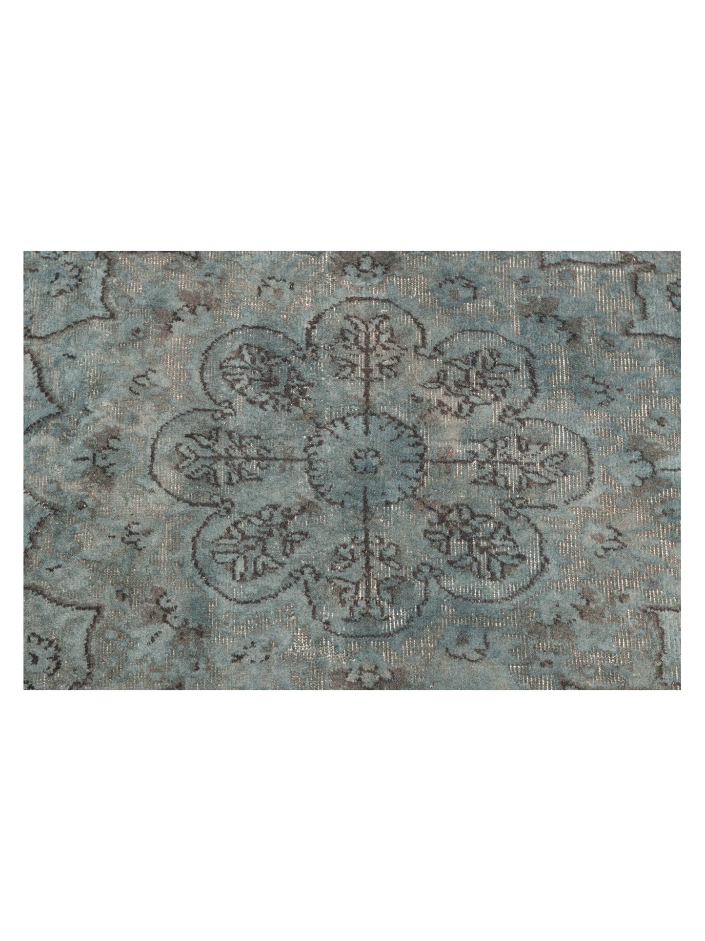 Vintage 114646 Blue 6.10x9.5 Hand Knotted Rug