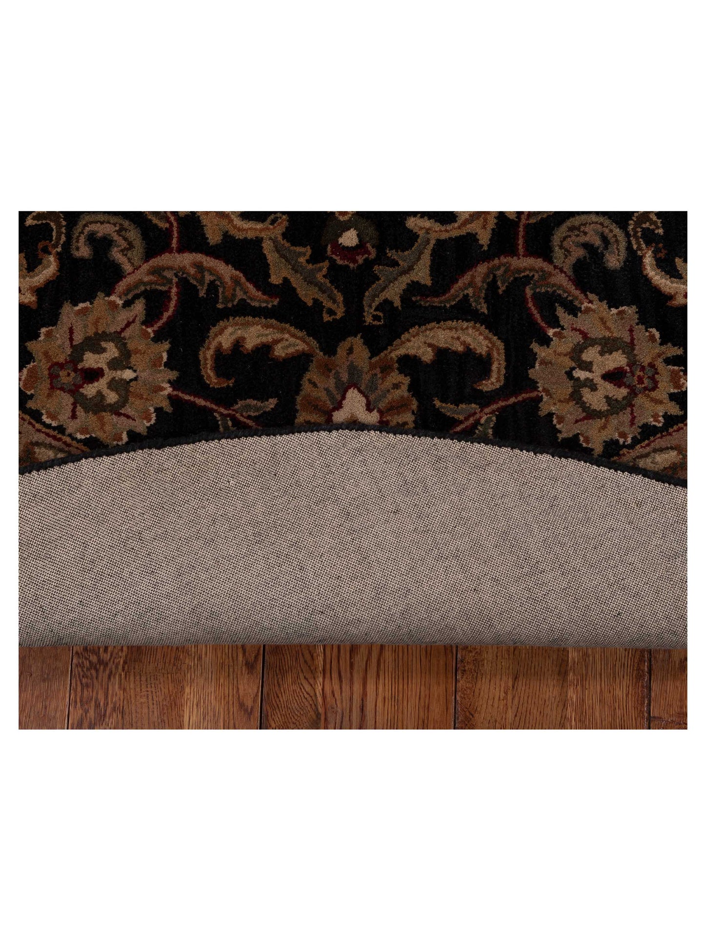 Hand Tufted 999004 Black Cream 7x7 Hand Tufted Rug
