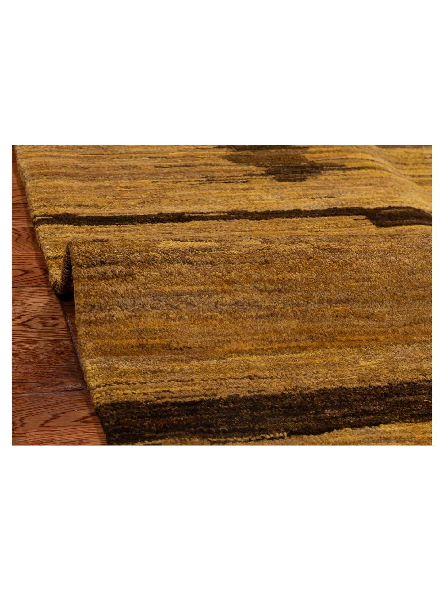 Tibetino 154023 Gold Brown 5x7 Hand Knotted Rug