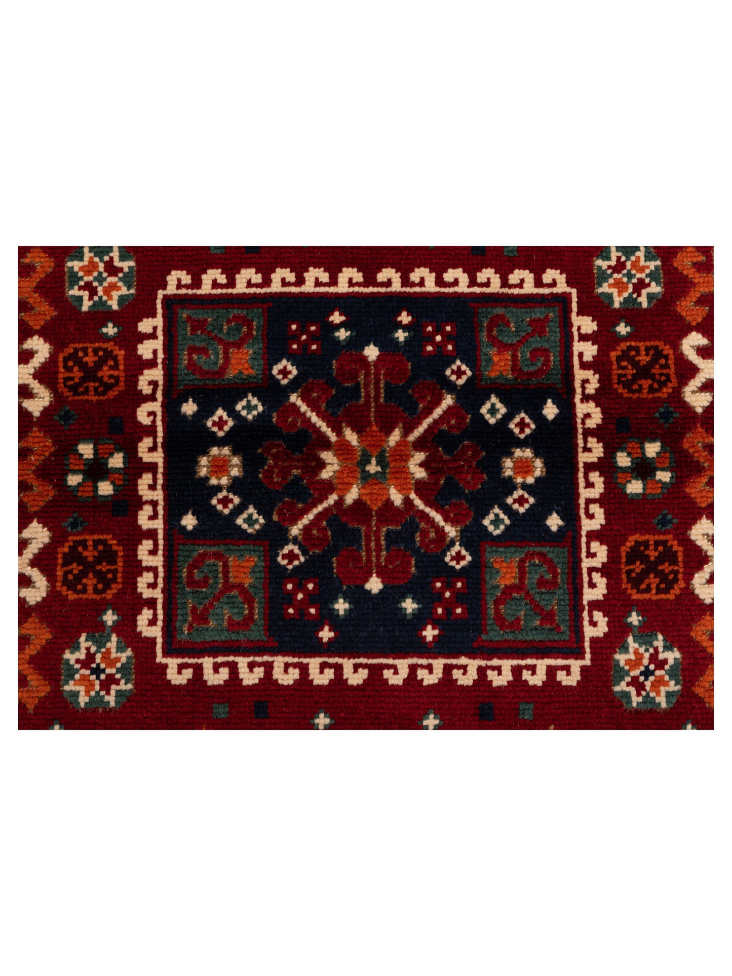 Turkish Shirwan 145241 Red Orange 4.2x5.7 Hand Knotted Rug