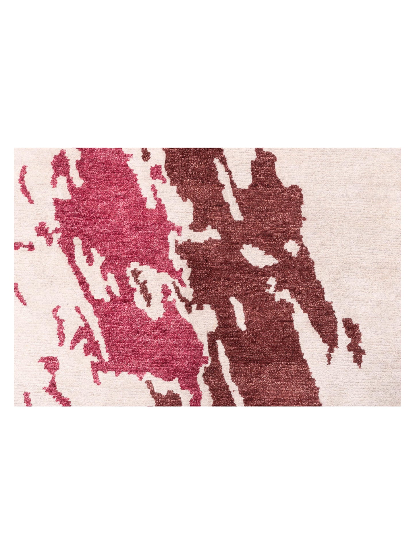 Tibetino 122602 Ivory Red 9.3x11.11 Hand Knotted Rug