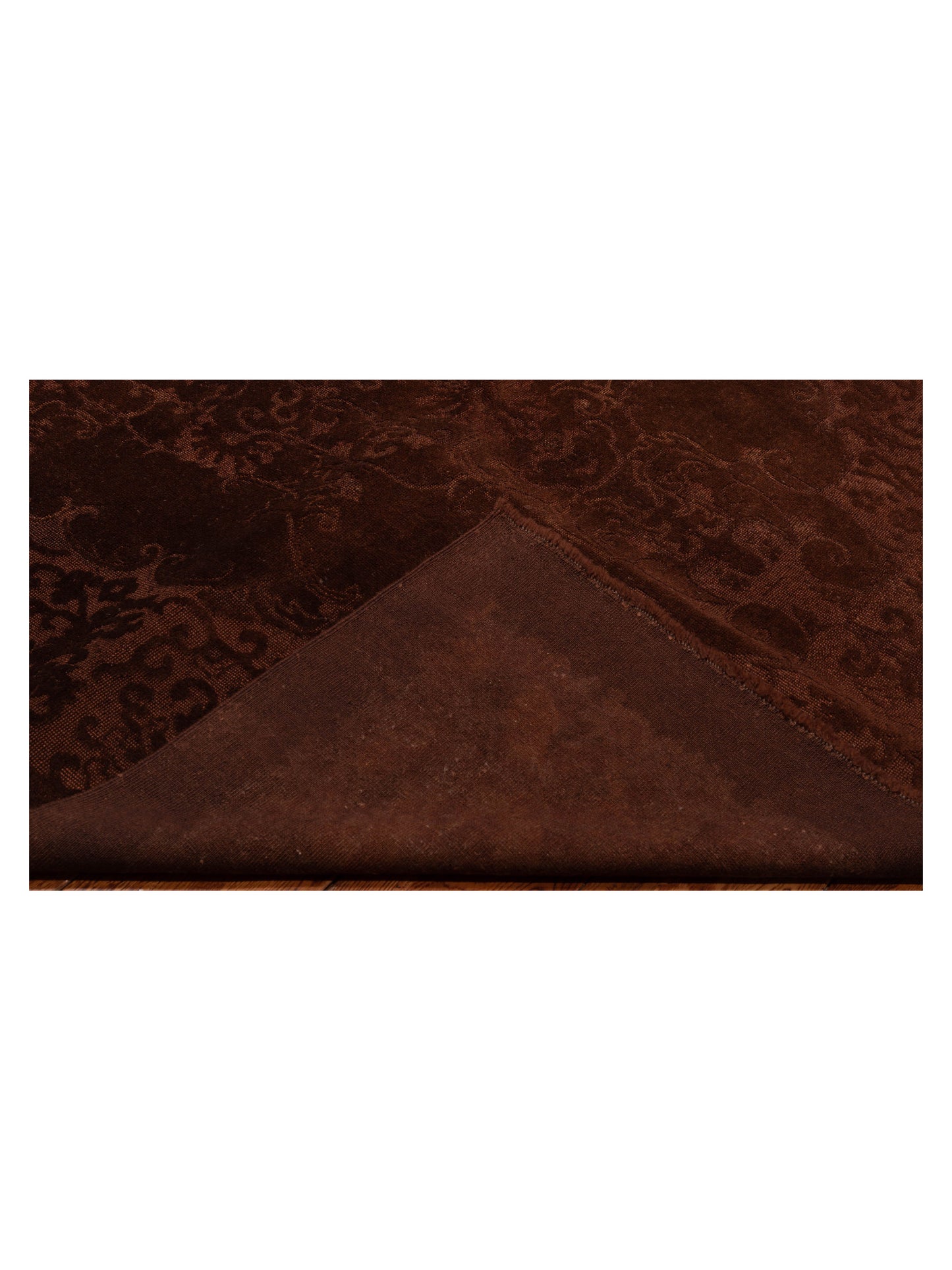 Vintage 109002 Dark Brown 6.9x9.8 Hand Knotted Rug