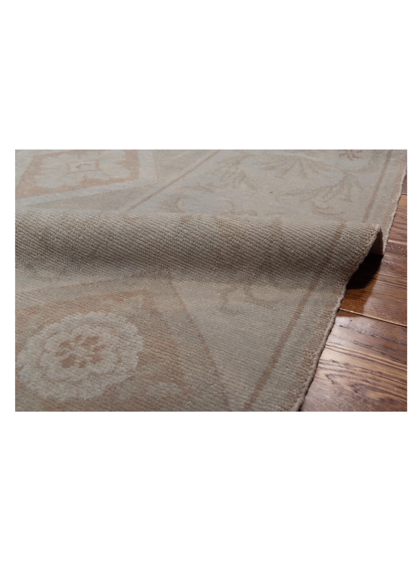 Vintage 107447 Silver 9.5x12.4 Hand Knotted Rug