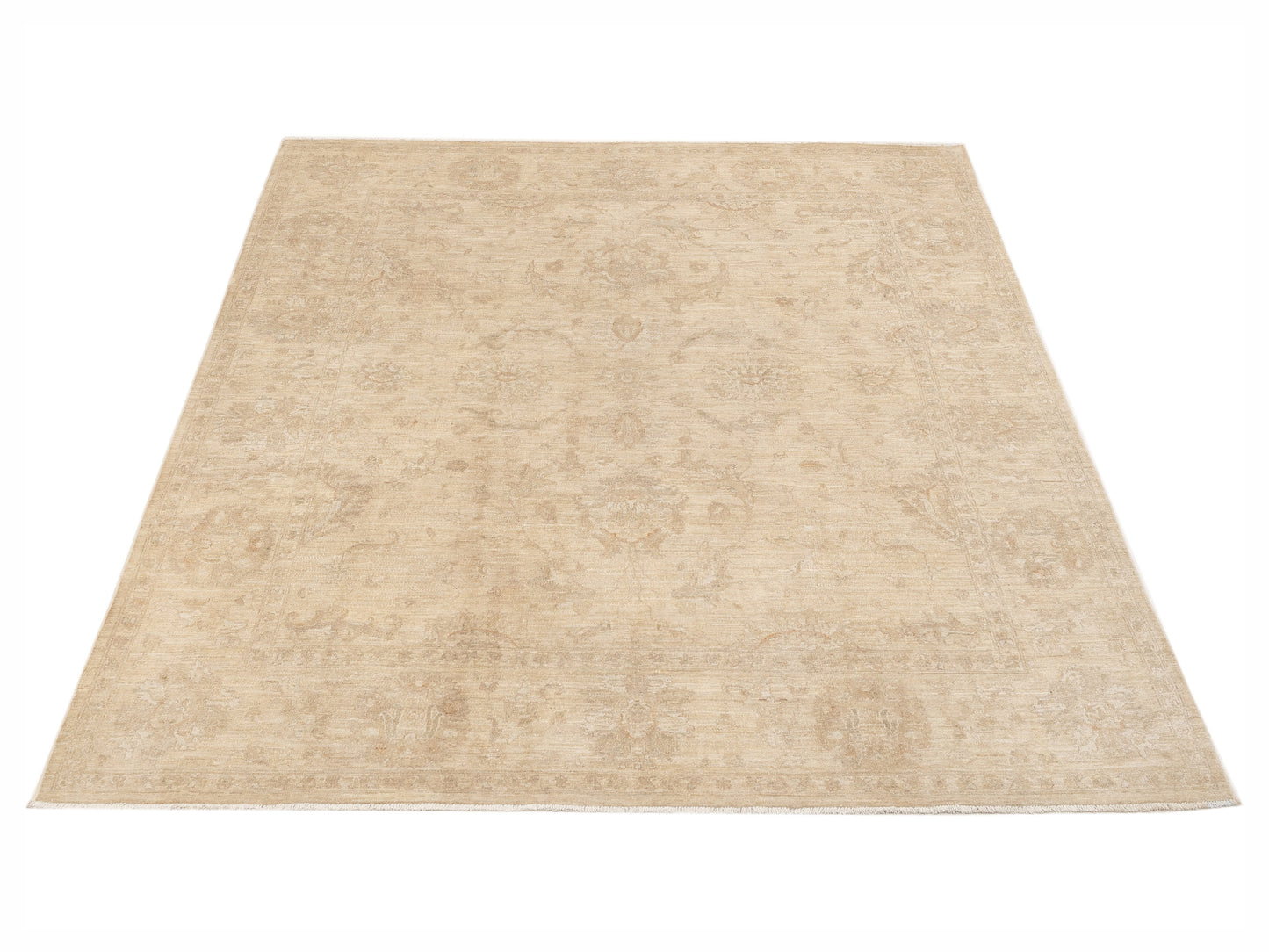 Sultan 119997 Ivory Ivory 8.2x9.6 Hand Knotted Rug