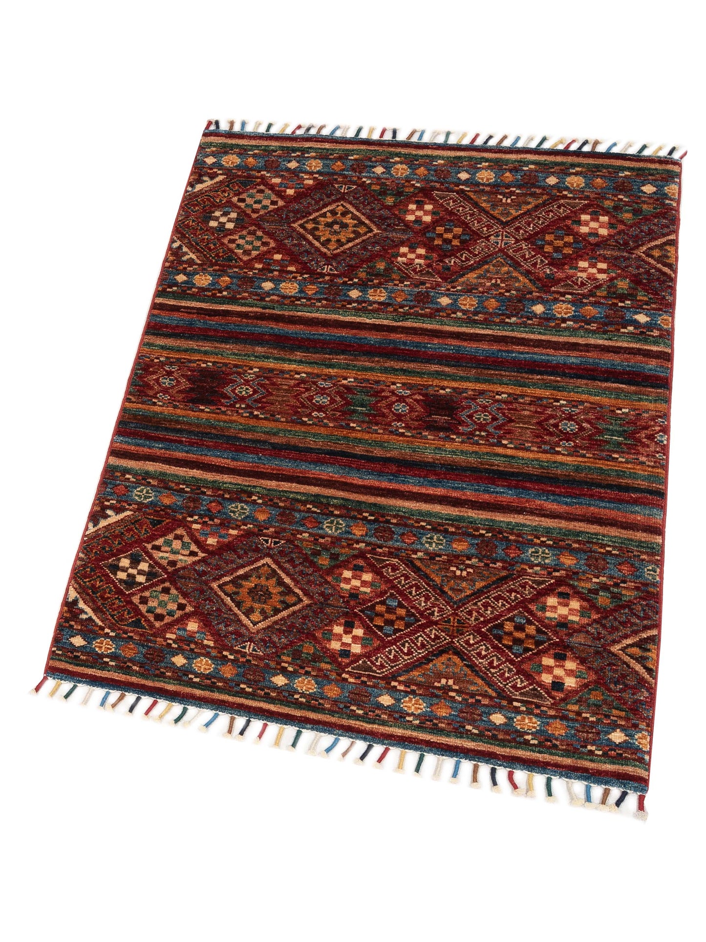 Khorjin 149007 Multi Multi 2.10x3.11 Hand Knotted Rug