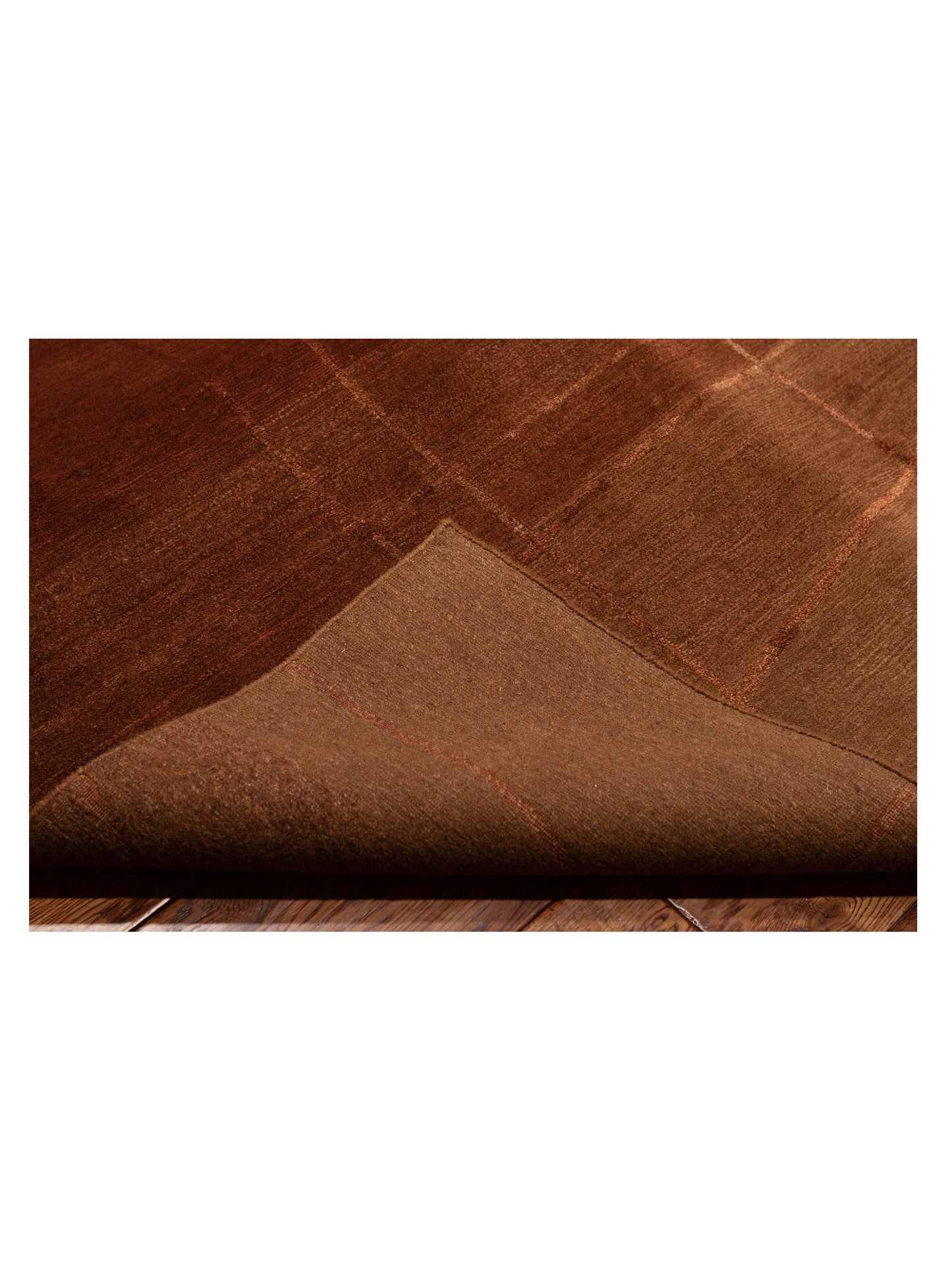 Nepalese 104154 Brown Brown 9x12 Hand Knotted Rug
