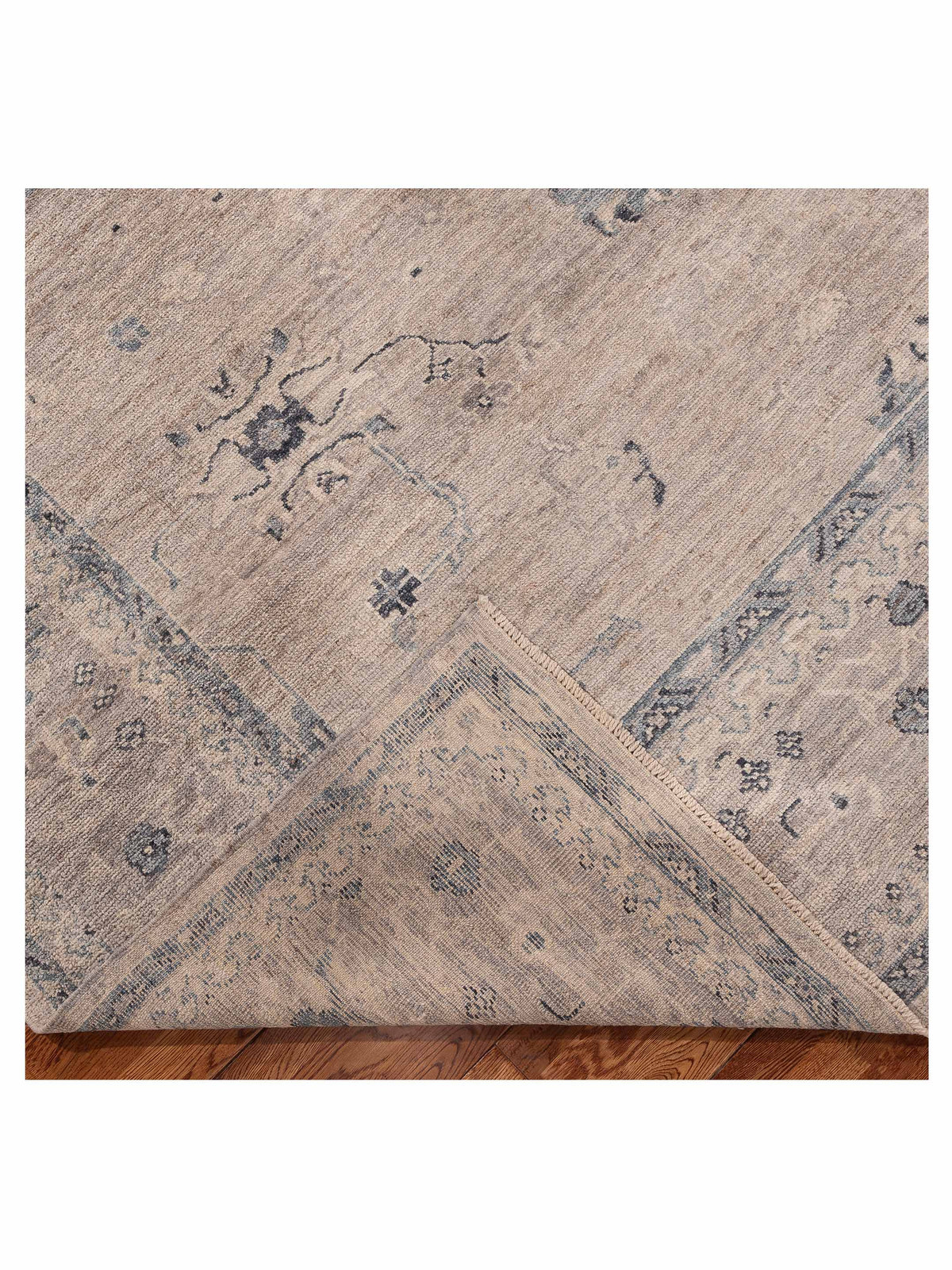 Angora Oushak 156200 Gray Gray 8.10x11.8 Hand Knotted Rug