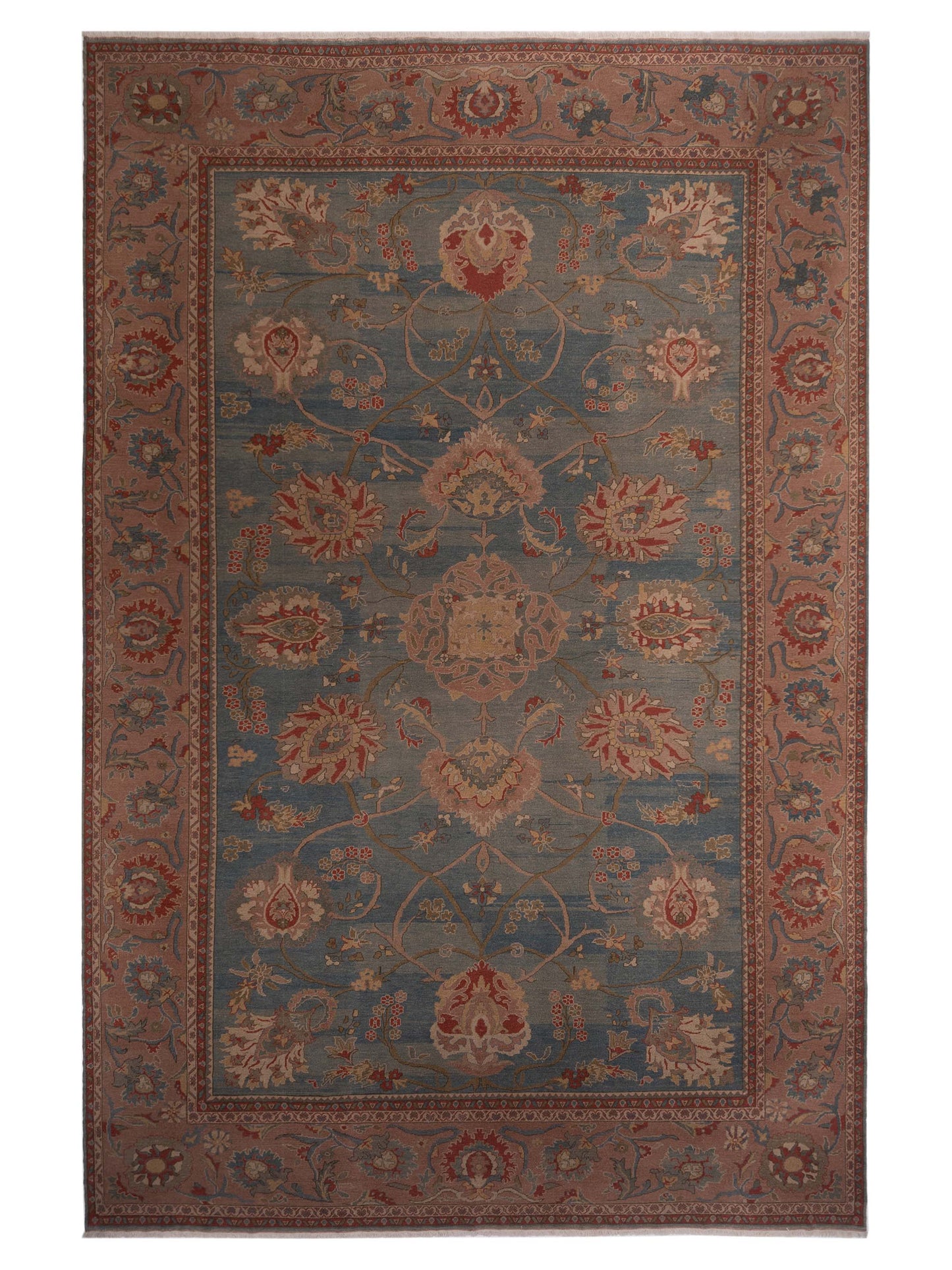 Pasha Turkish Elvan  Blue Pink Traditional