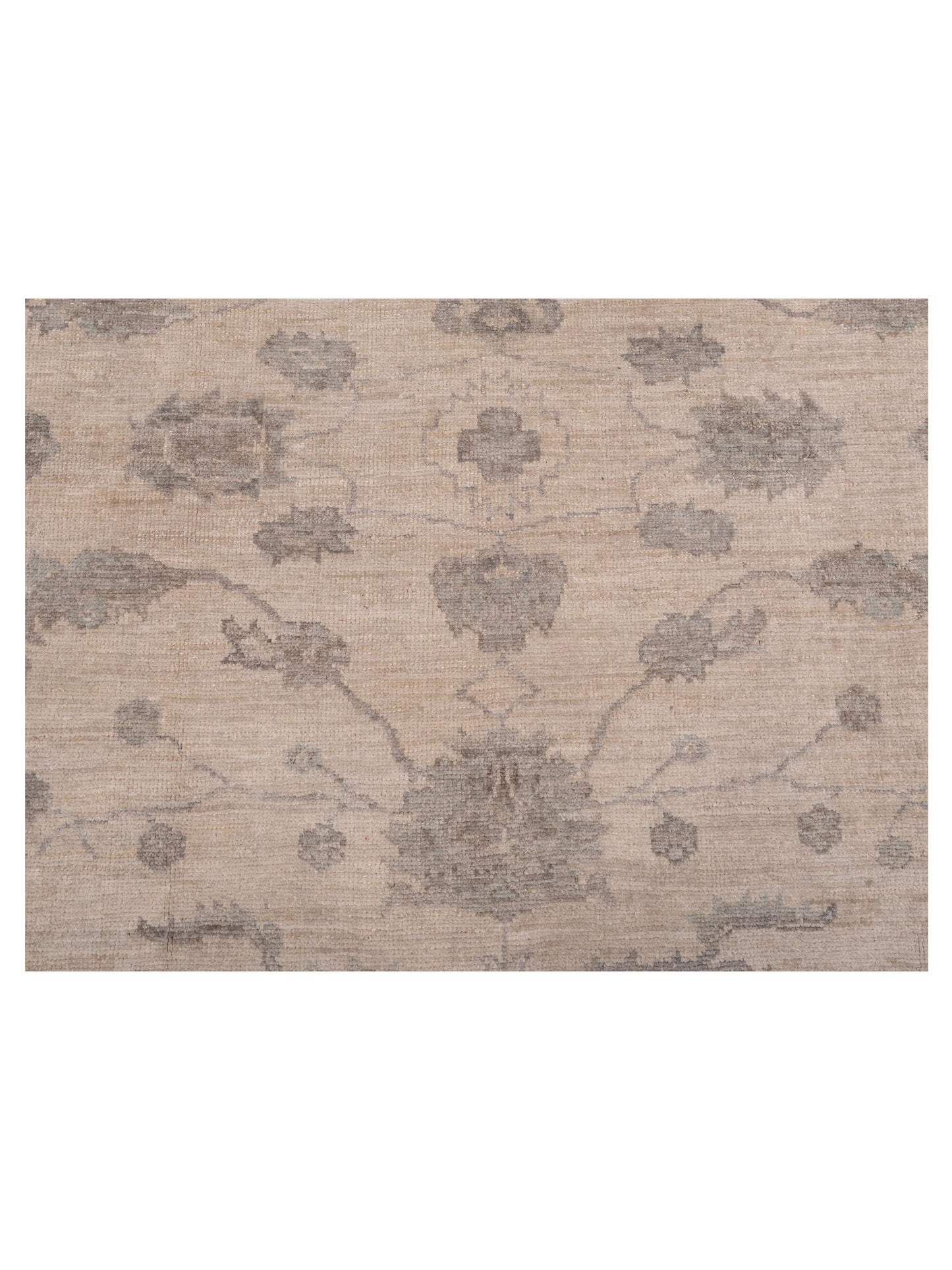 Angora Oushak 134536 Ivory Ivory 8.4x9.8 Hand Knotted Rug