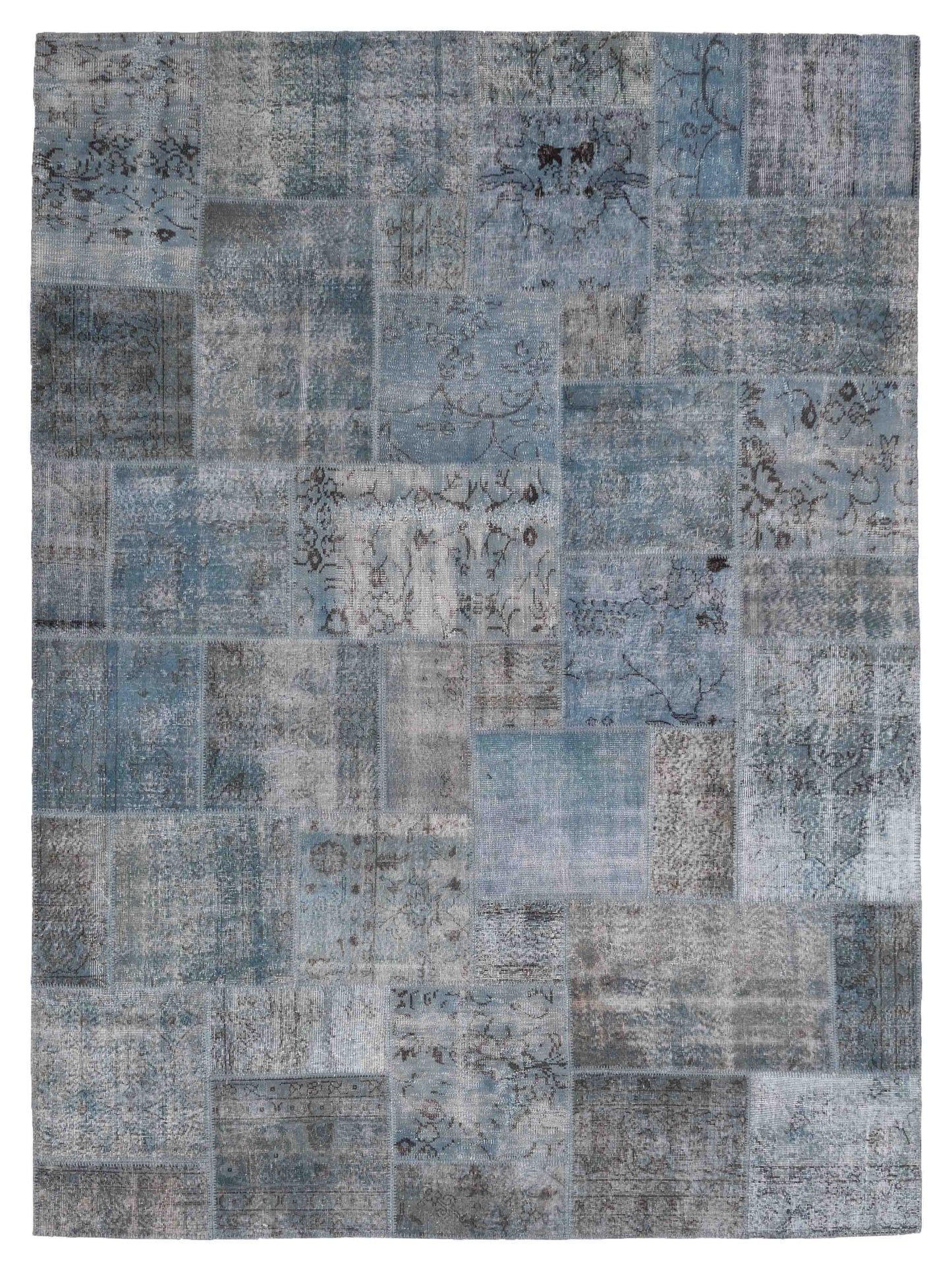 Pasha Turkish Vestige Patchwork  Blue  Contemporary