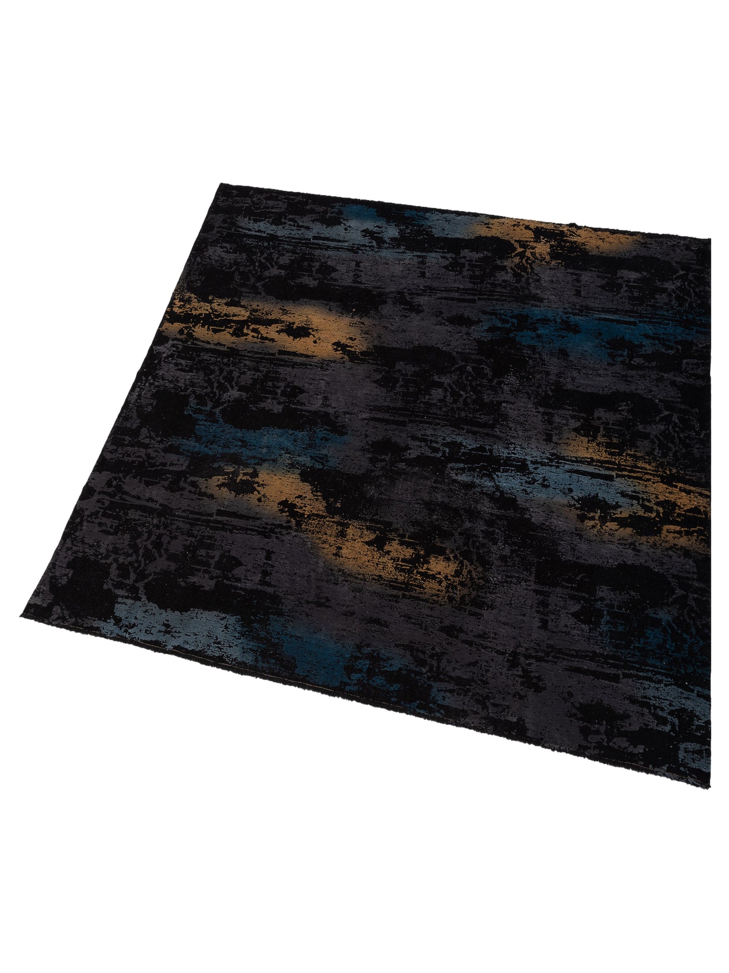 Vintage 111534 Black 8.3x8.7 Hand Knotted Rug