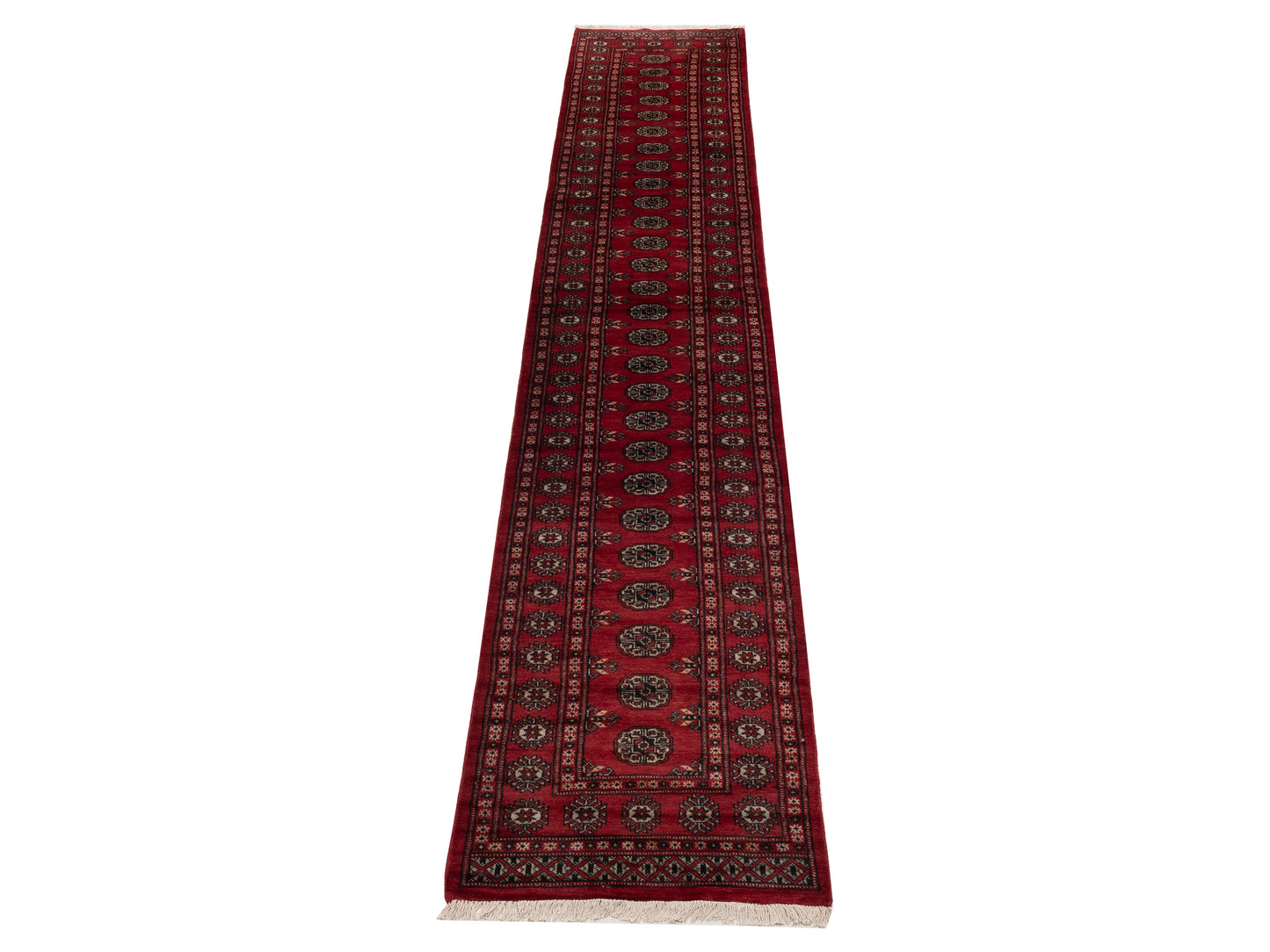 Bokhara 153432 Red Red 2.7x14.5 Hand Knotted Rug