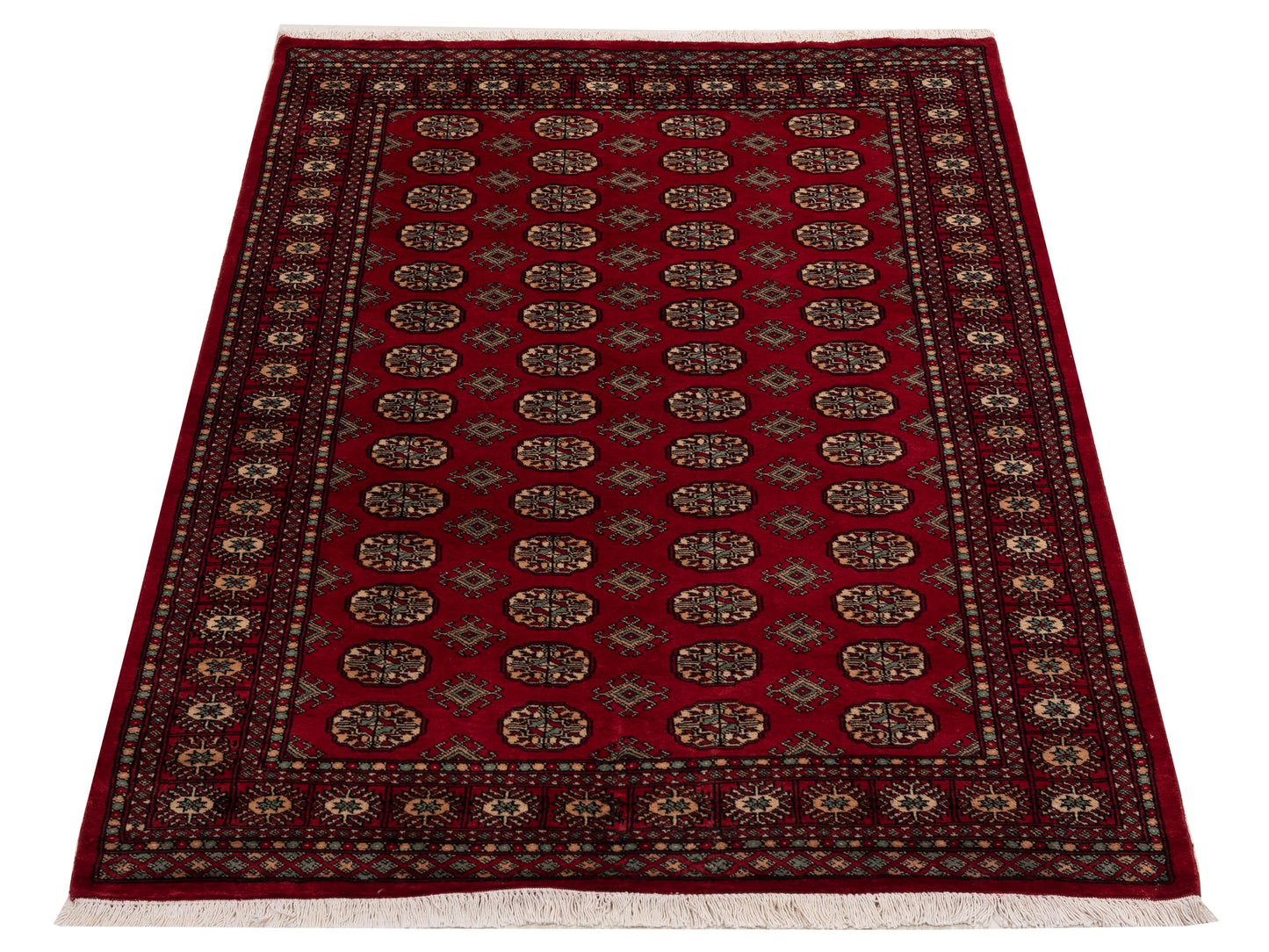 Bokhara 151400 Red Red 5x7.10 Hand Knotted Rug