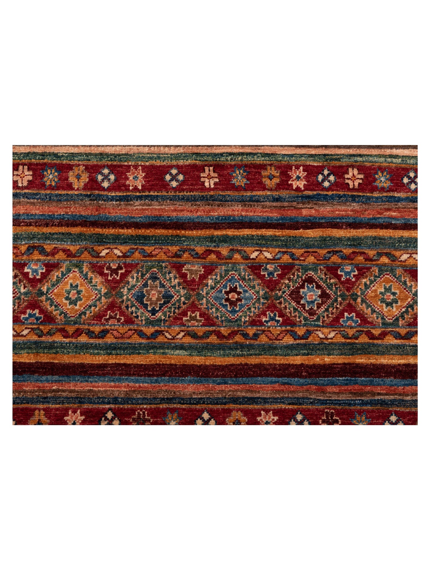 Khorjin 149073 Multi Multi 3.4x4.11 Hand Knotted Rug