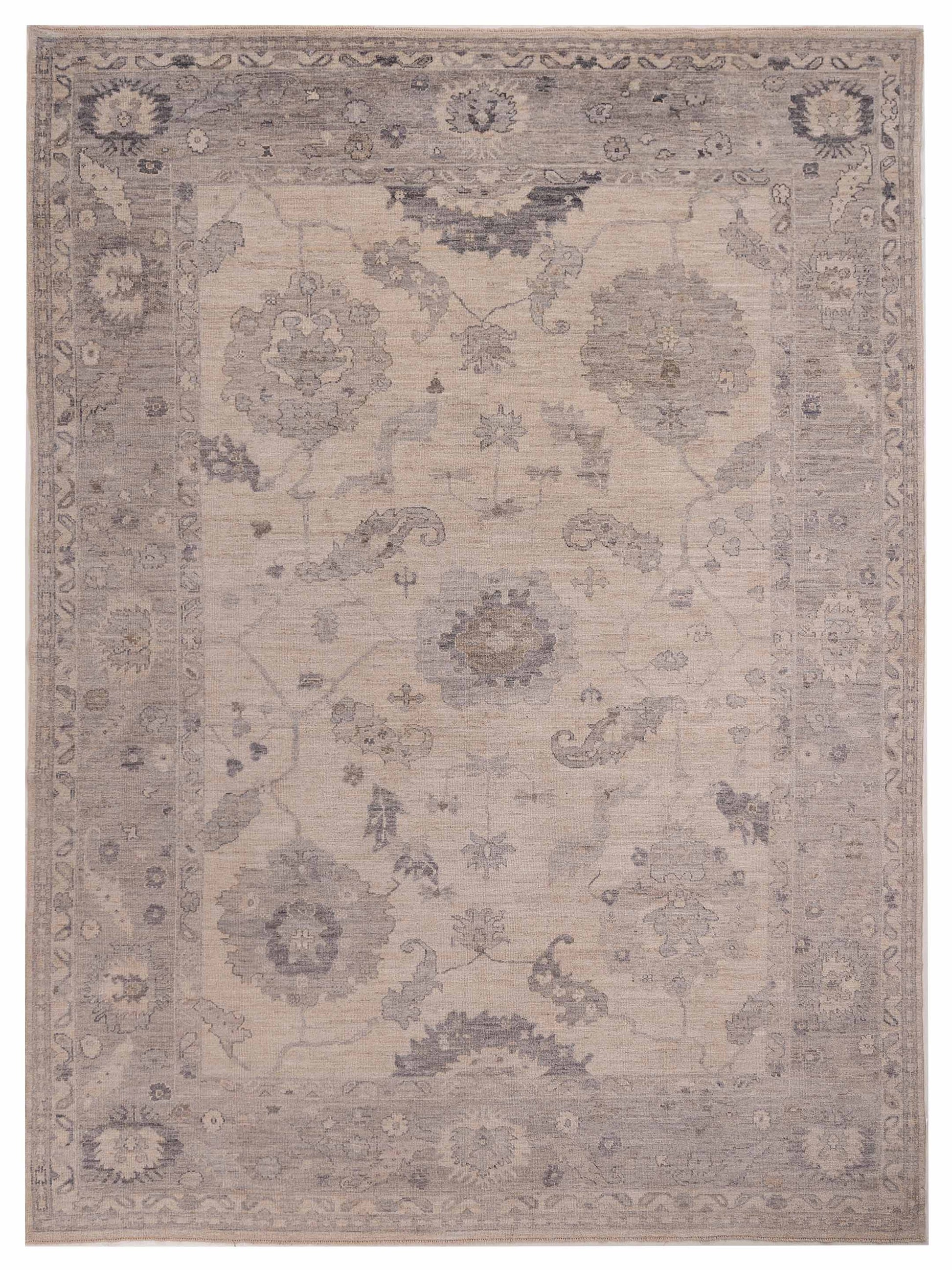 Anadol Angora Oushak  Ivory Gray Traditional