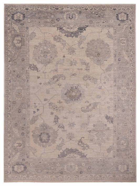 Anadol Angora Oushak  Ivory Gray Traditional