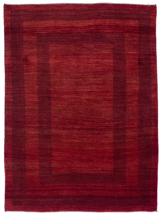 Siena Modern Gabbeh  Red  Contemporary