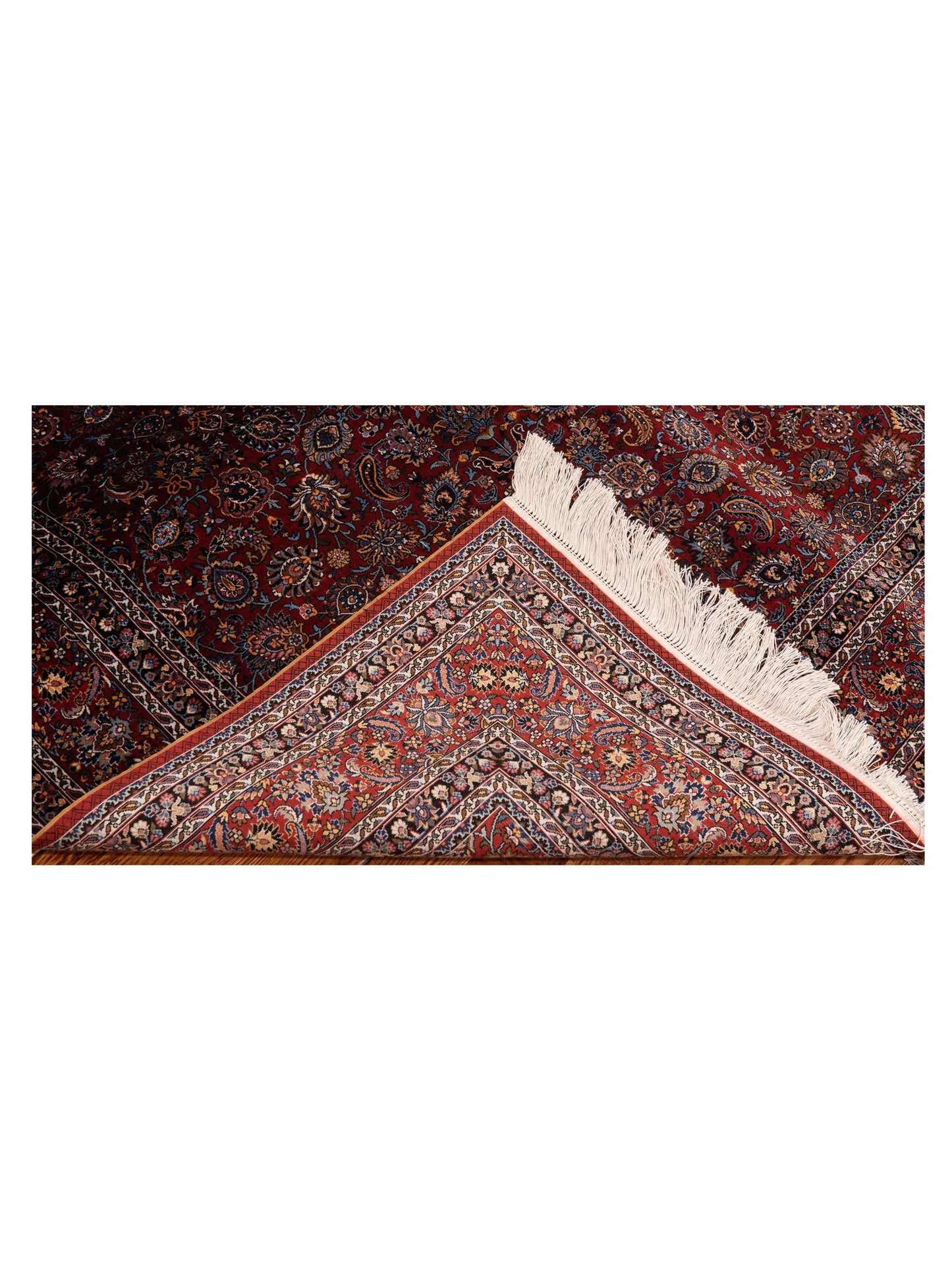 Pure Silk 122078 Red Red 4.1x6.1 Hand Knotted Rug