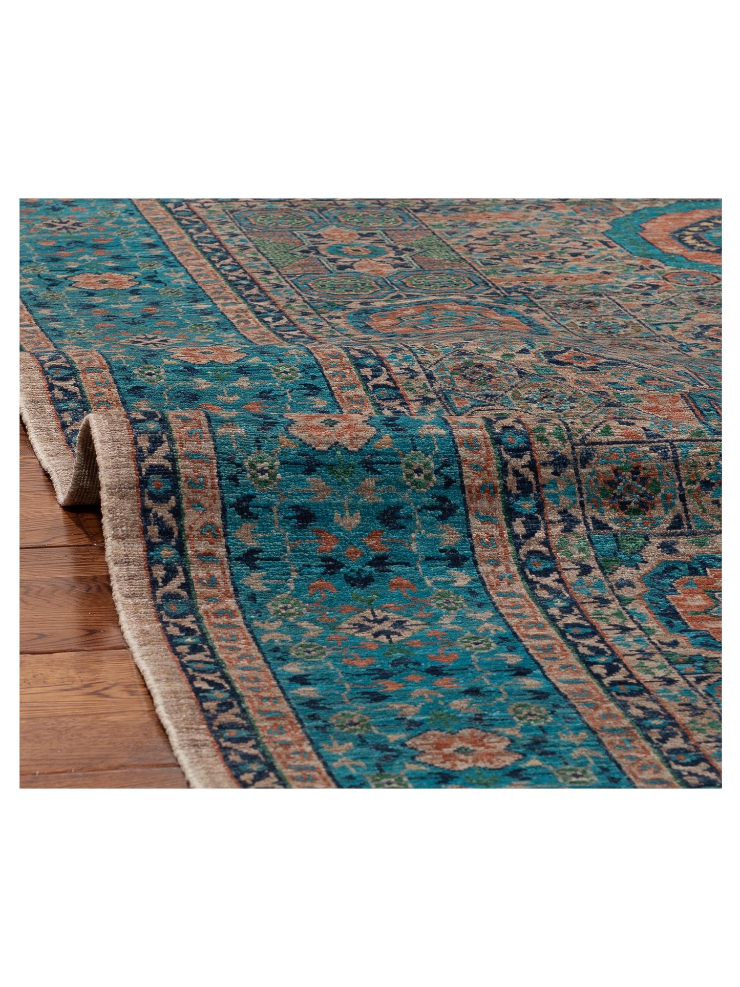Artisan Mamluk 154744 Blue Blue 5.7x8 Hand Knotted Rug