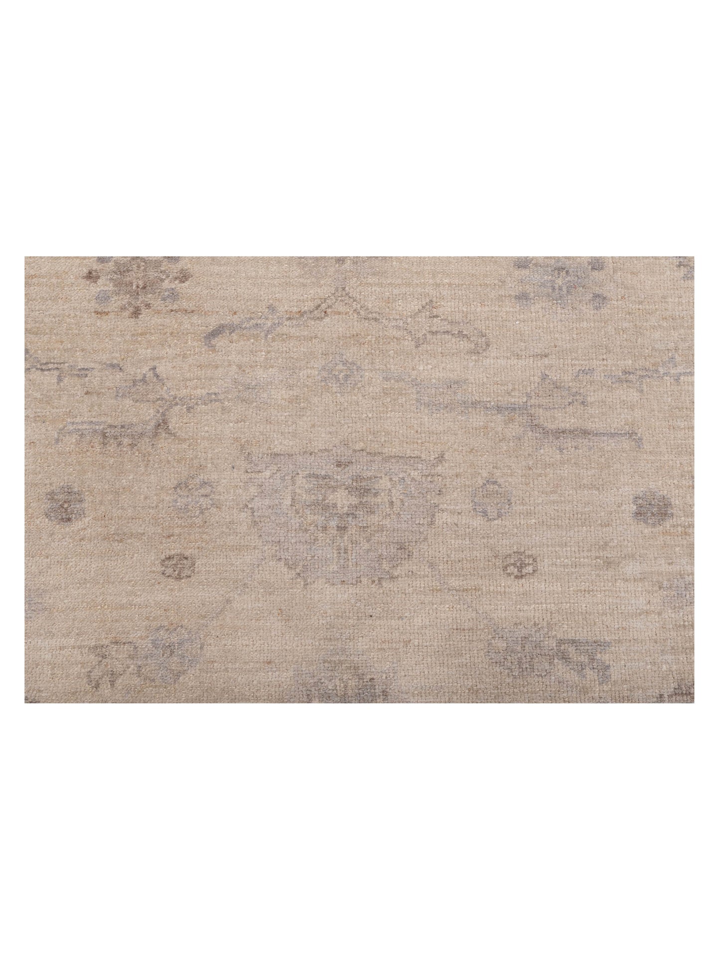Angora Oushak 123650 Ivory Ivory 7.10x9 Hand Knotted Rug