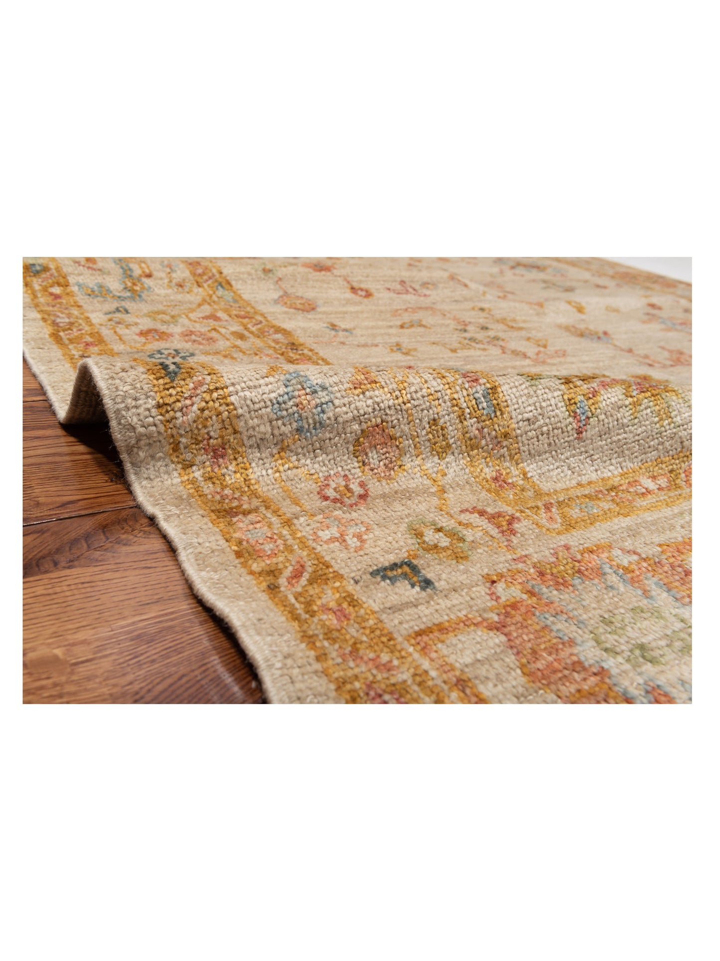 Angora Oushak 129868 Ivory Ivory 6x11.11 Hand Knotted Rug