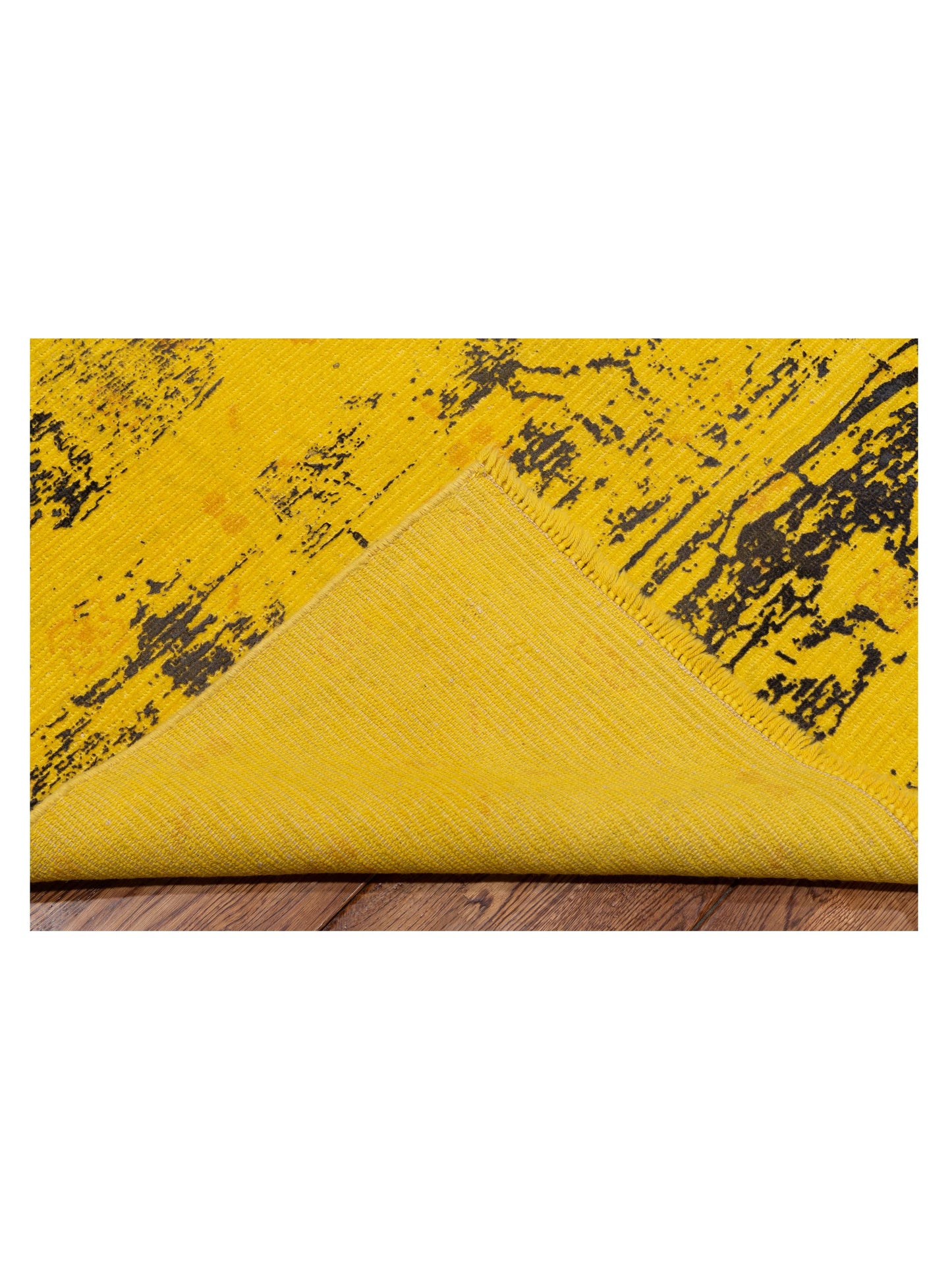 Vintage 107536 Yellow 8.11x11.5 Hand Knotted Rug