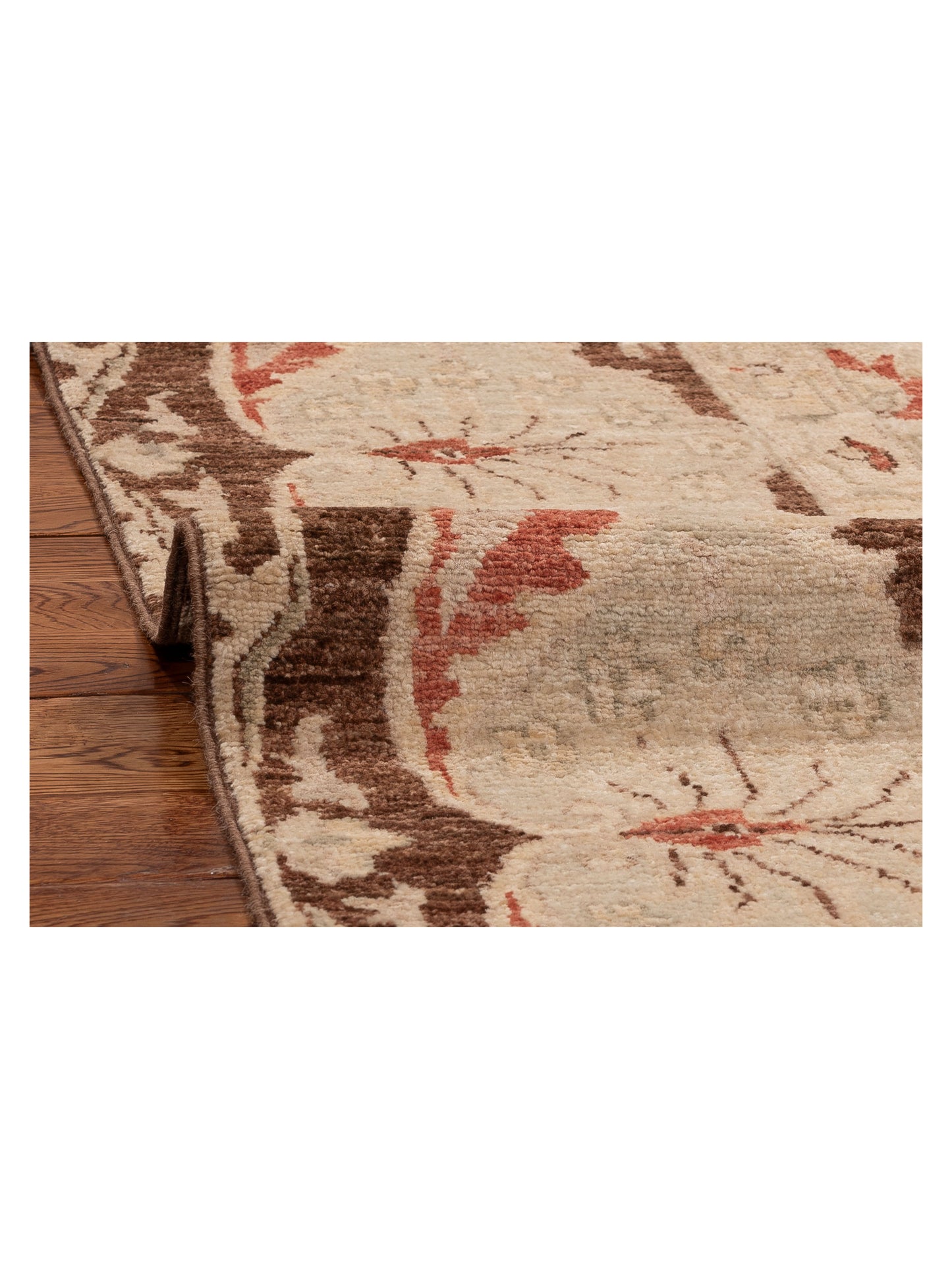 Sultan 154390 Brown Beige 8.1x11.6 Hand Knotted Rug