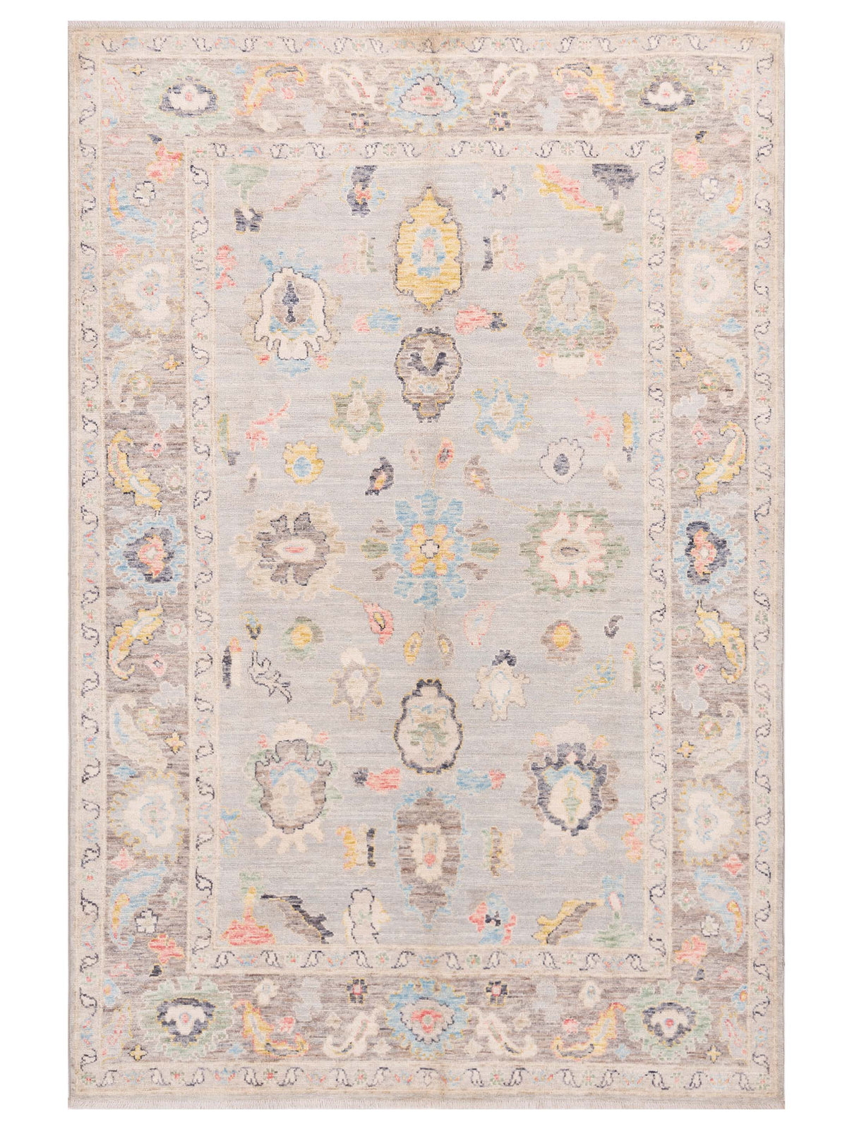 Pasha Anadol Oushak  Ice Blue Light Gray Traditional