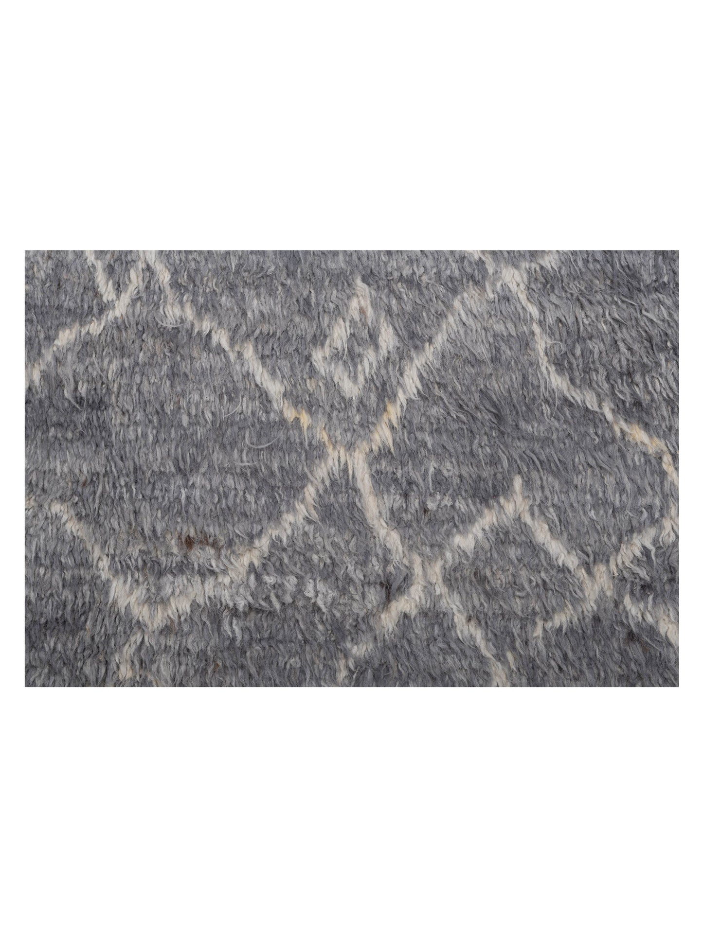 Berber Aspendos Gray Ivory 8.6x10.5 Hand Knotted Rug
