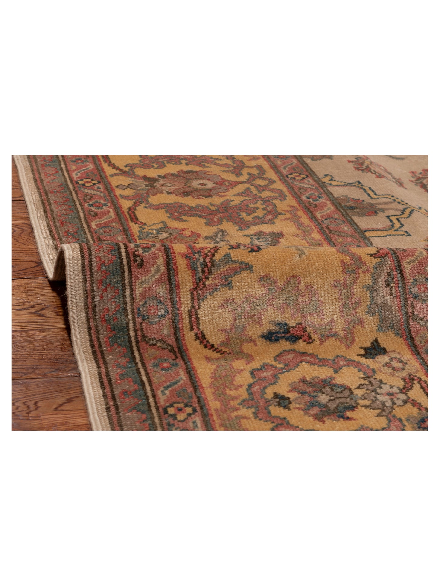 Antique Loom 108140 Silver Gold 10.3x14.5 Hand Knotted Rug