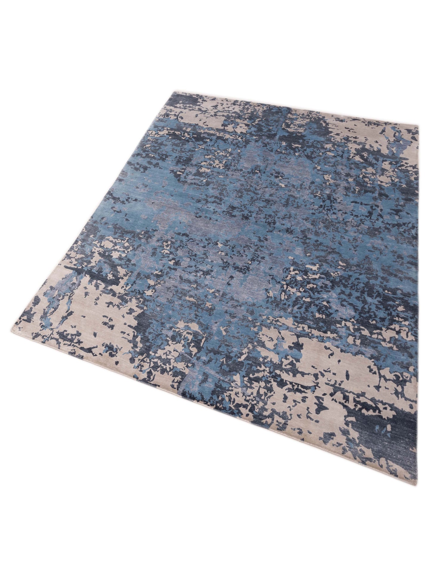 Tibetino 127454 Blue Gray 9x12.2 Hand Knotted Rug