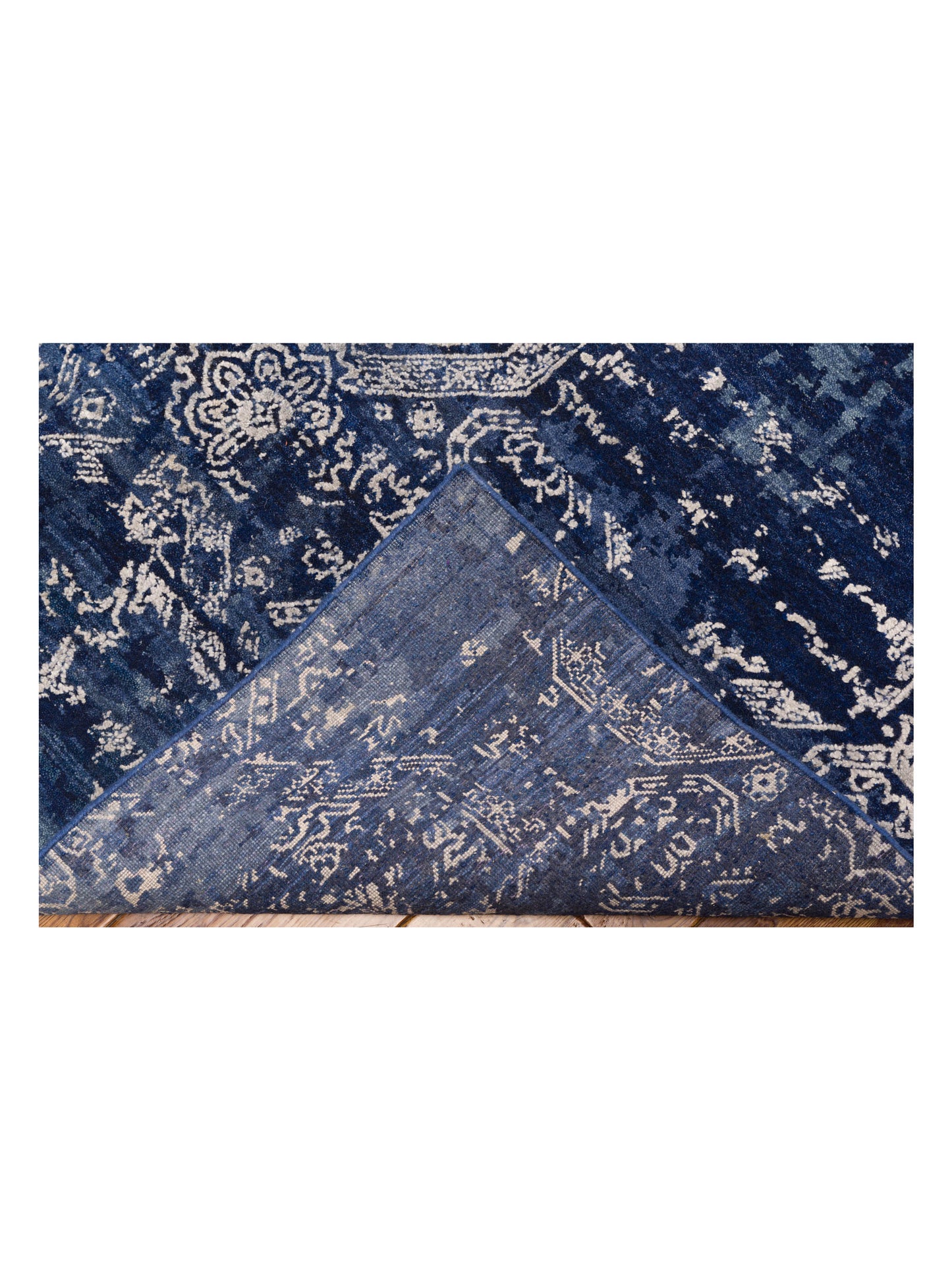 Tibetino 142735 Blue Blue 9x11.11 Hand Knotted Rug