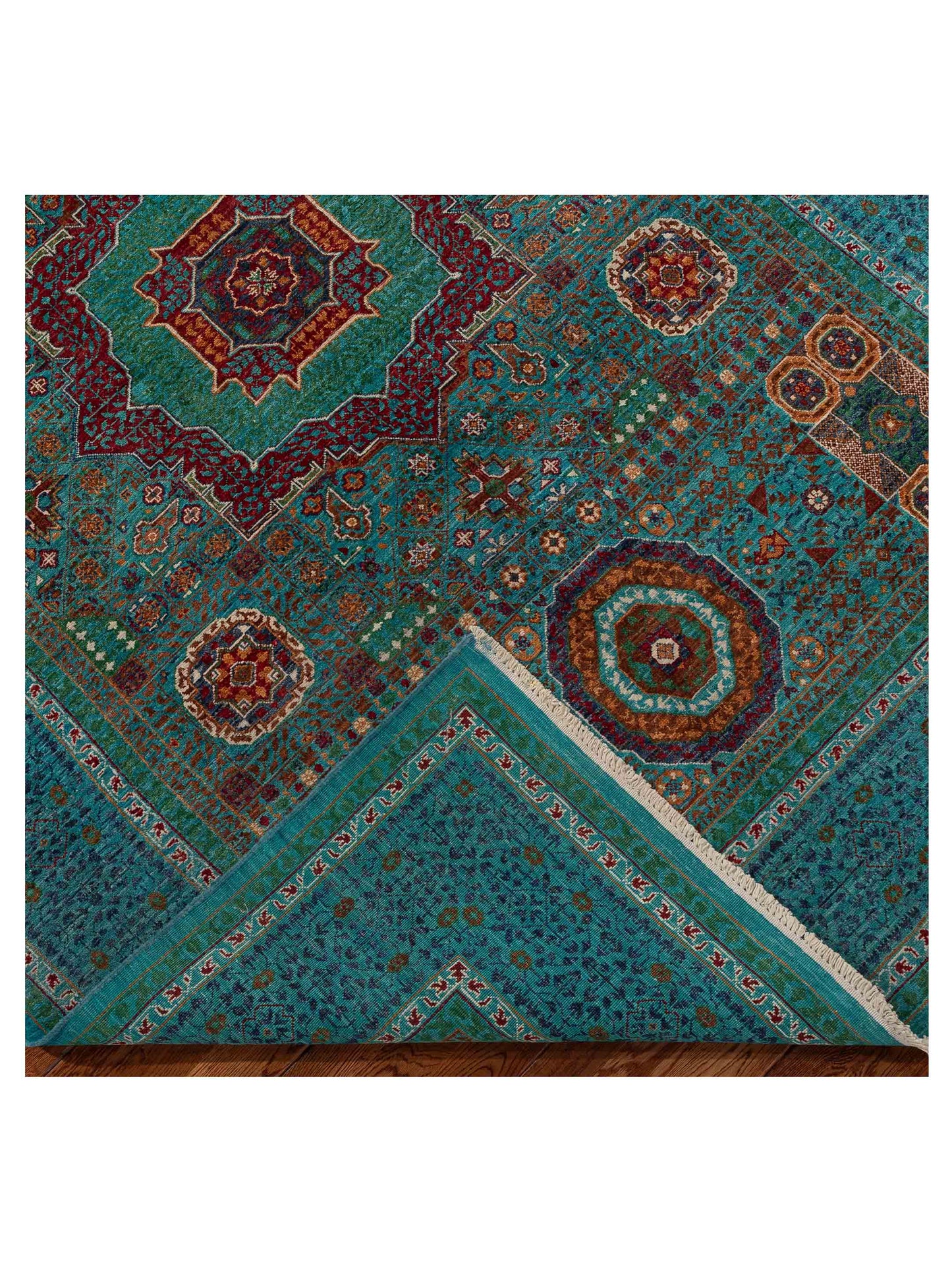 Artisan Mamluk 154725 Blue Blue 5.10x8.5 Hand Knotted Rug