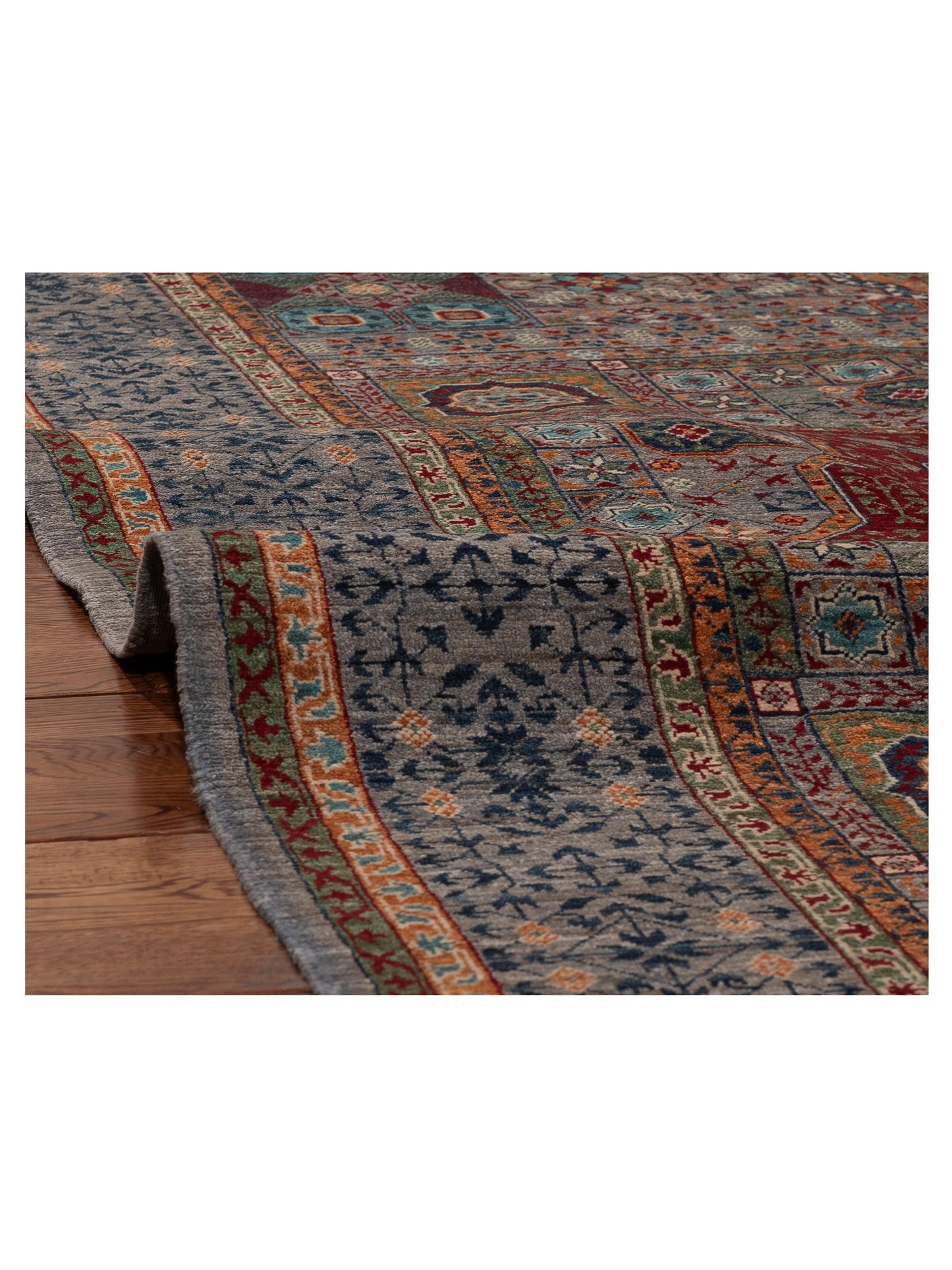 Artisan Mamluk 154751 Gray Gray 5.9x7.11 Hand Knotted Rug