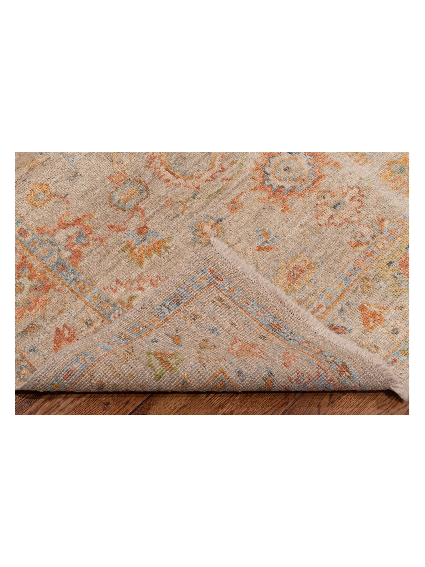 Angora Oushak 148303 Silver Silver 5.1x6.8 Hand Knotted Rug